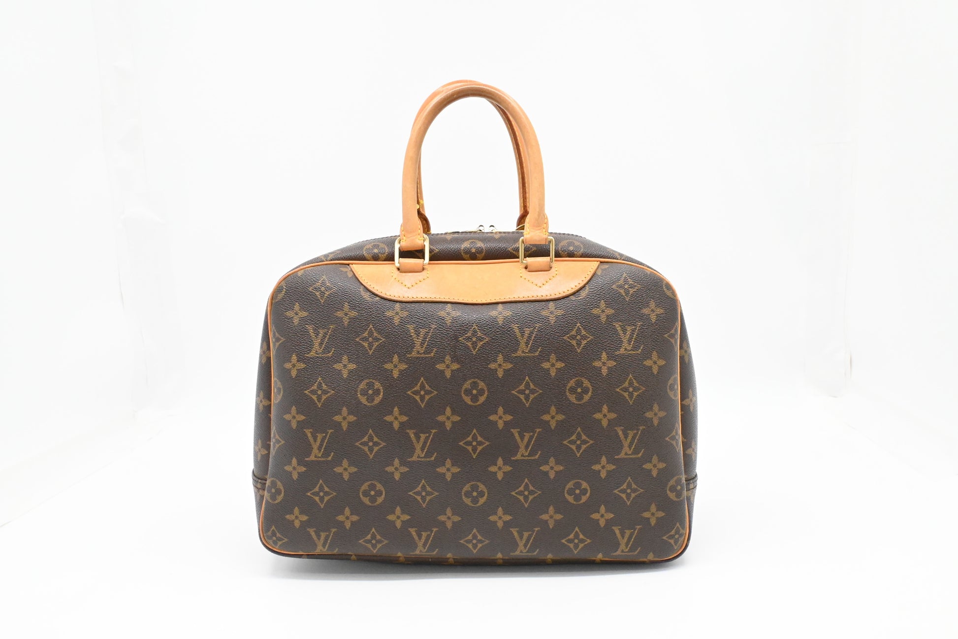 Louis Vuitton Deauville Monogram Canvas Handbag Canvas 5