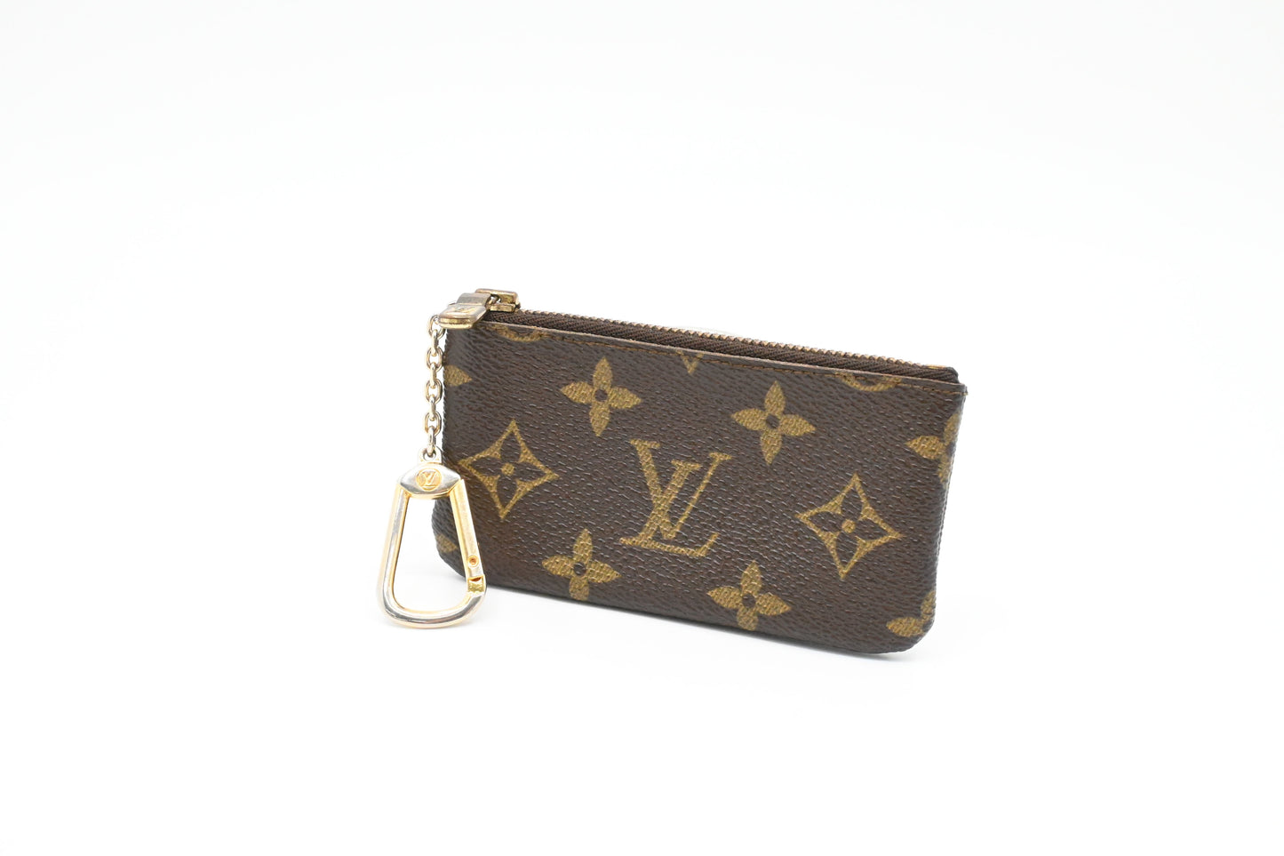 Louis Vuitton Pochette Cles Monogram Canvas Wallet Case Canvas 4