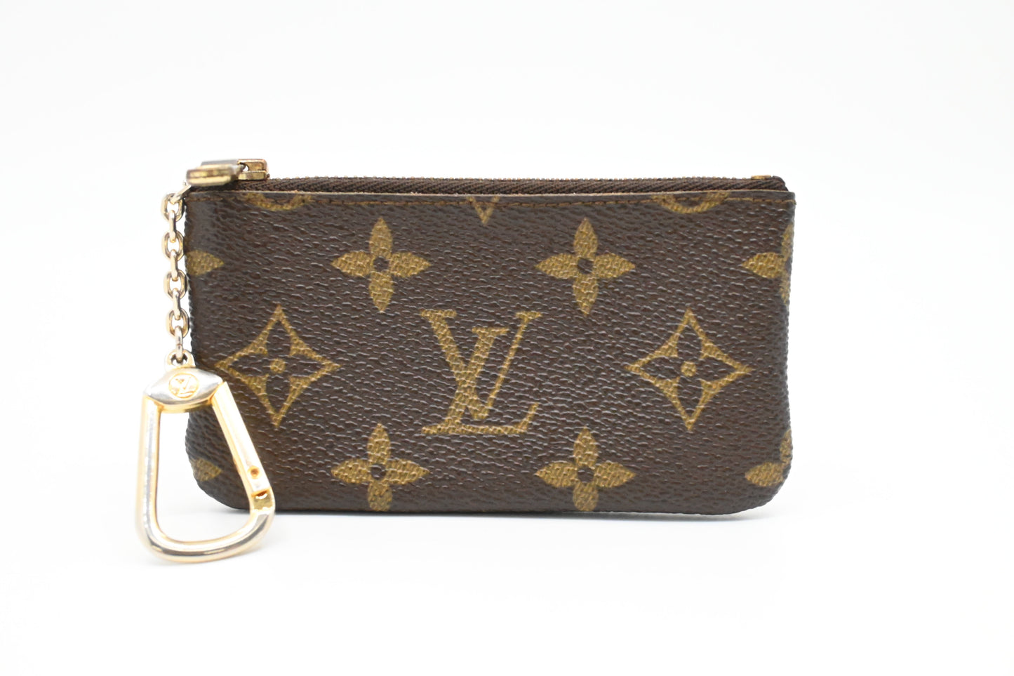 Louis Vuitton Pochette Cles Monogram Canvas Wallet Case Canvas 4