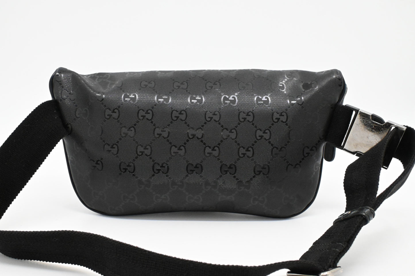 Gucci Bumbag In Imprime Handbag Canvas Black Travel Bag