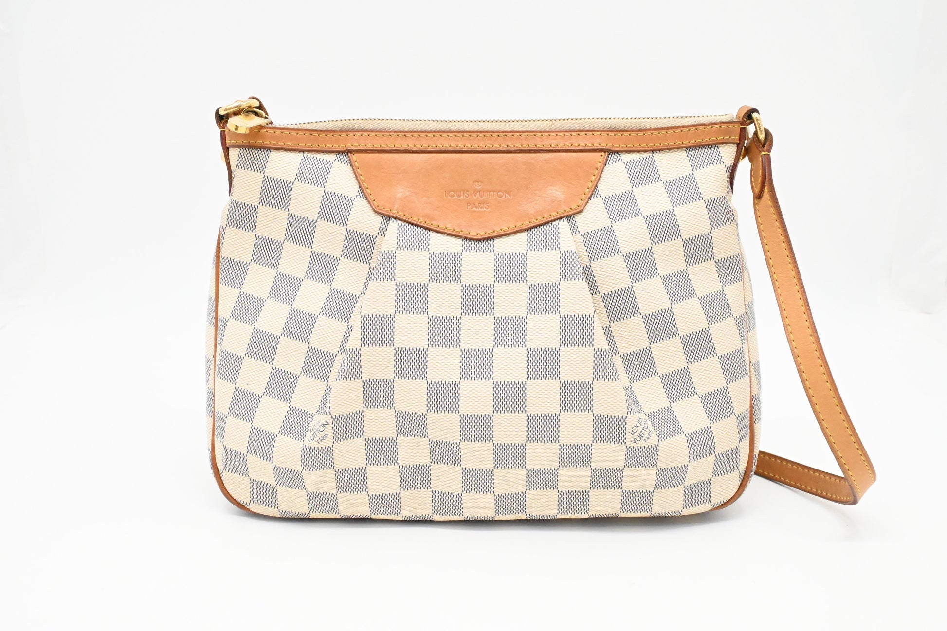 Louis Vuitton Siracusa Azur PM Canvas Damier Handbag