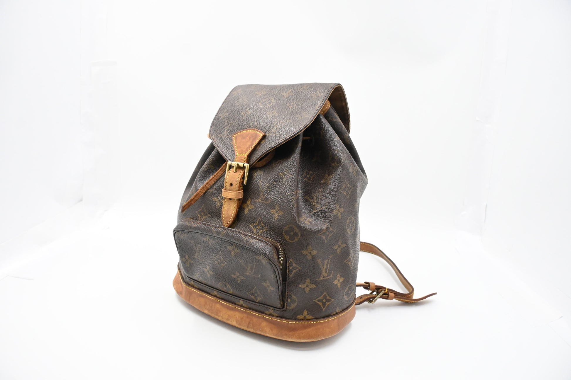 Louis Vuitton Montsouris PM Monogram Canvas Handbag Canvas 3