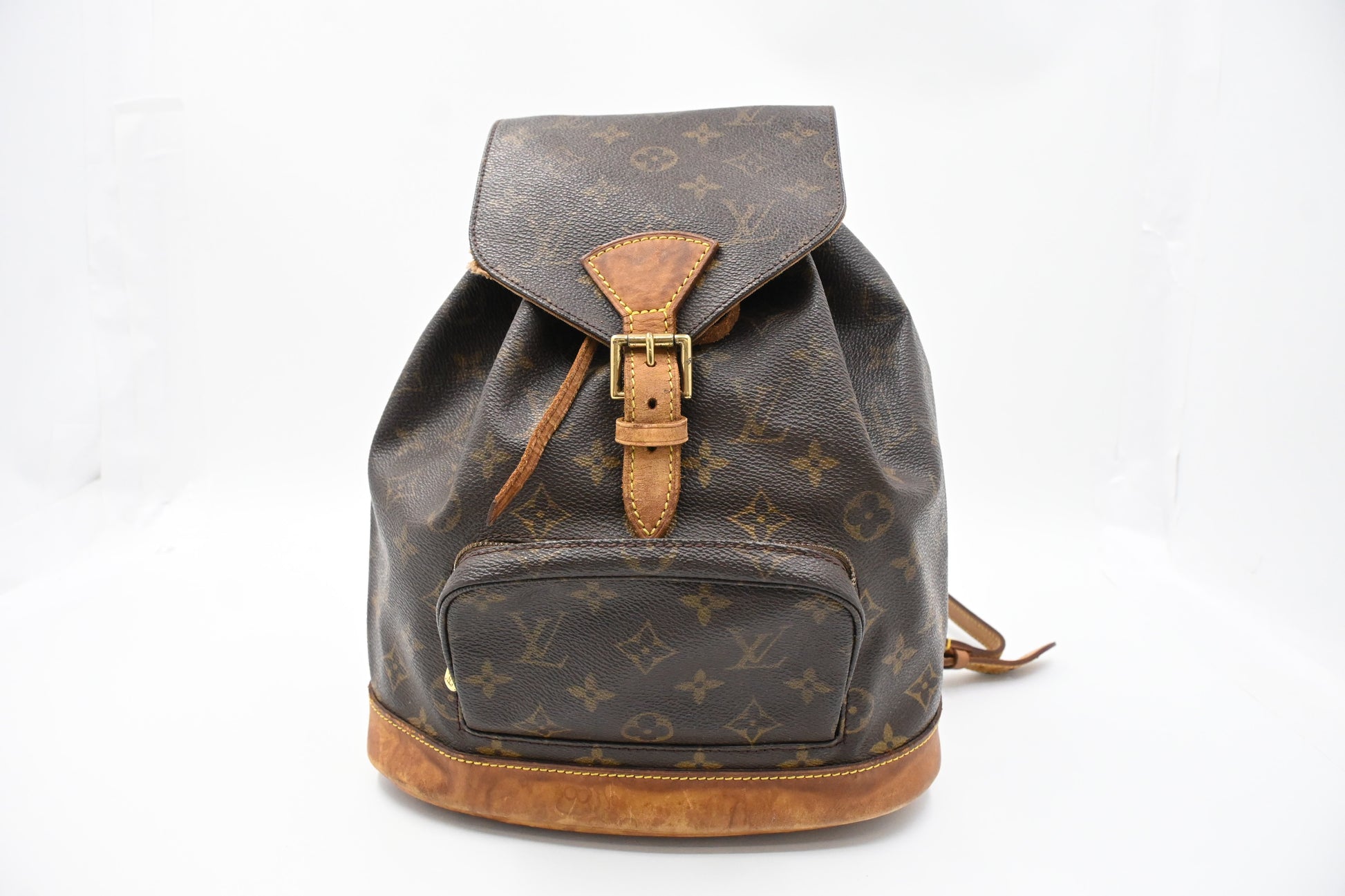 Louis Vuitton Montsouris PM Monogram Canvas Handbag Canvas 3