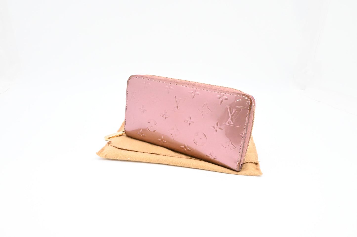 Louis Vuitton Long Zippy Leather Pink Wallet Case