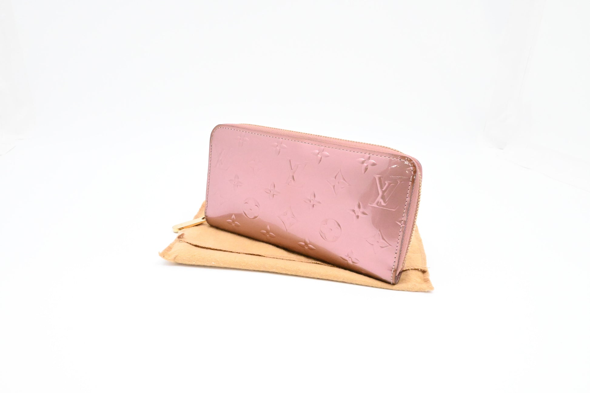 Louis Vuitton Long Zippy Leather Pink Wallet Case