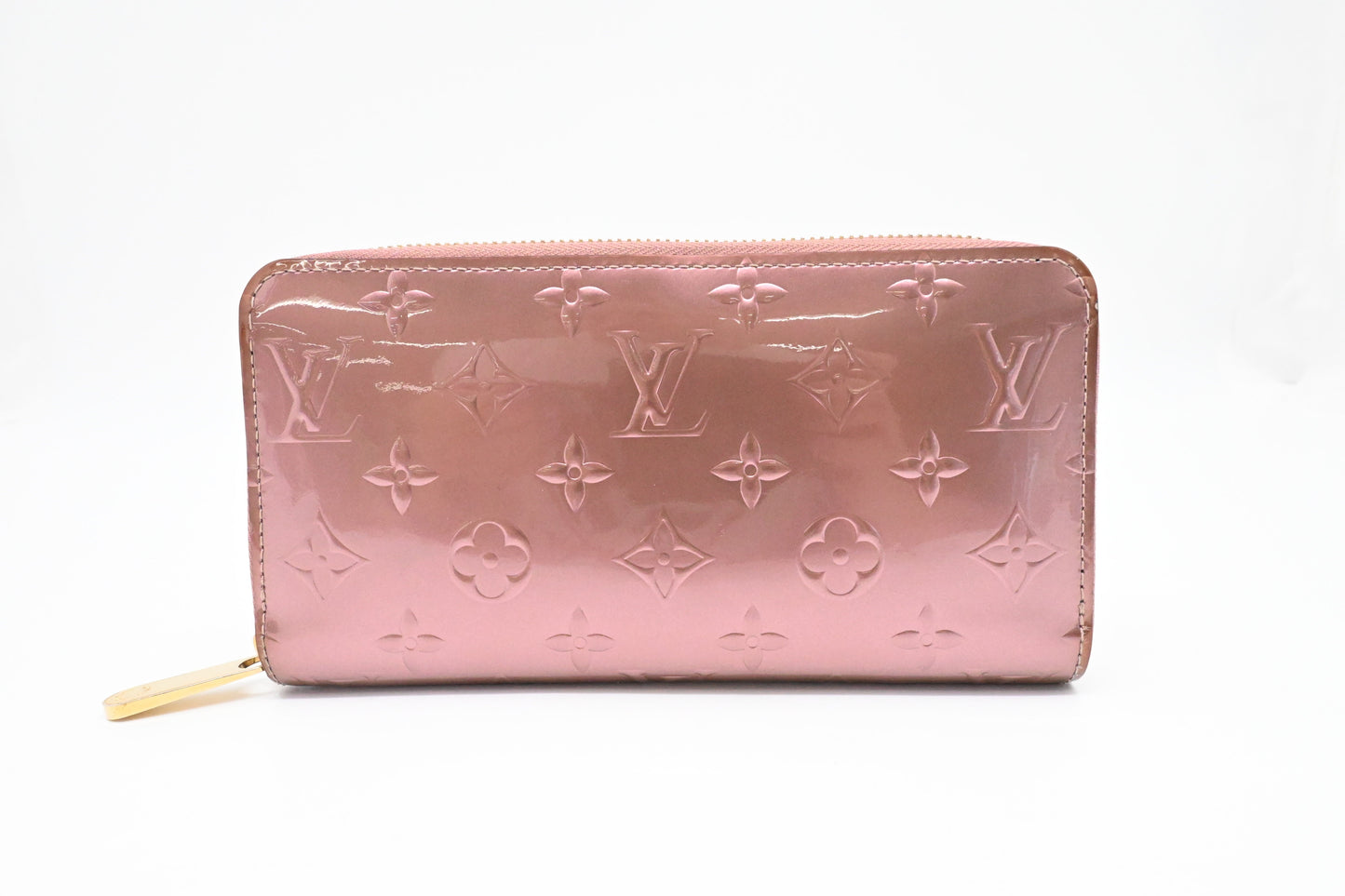 Louis Vuitton Long Zippy Leather Pink Wallet Case