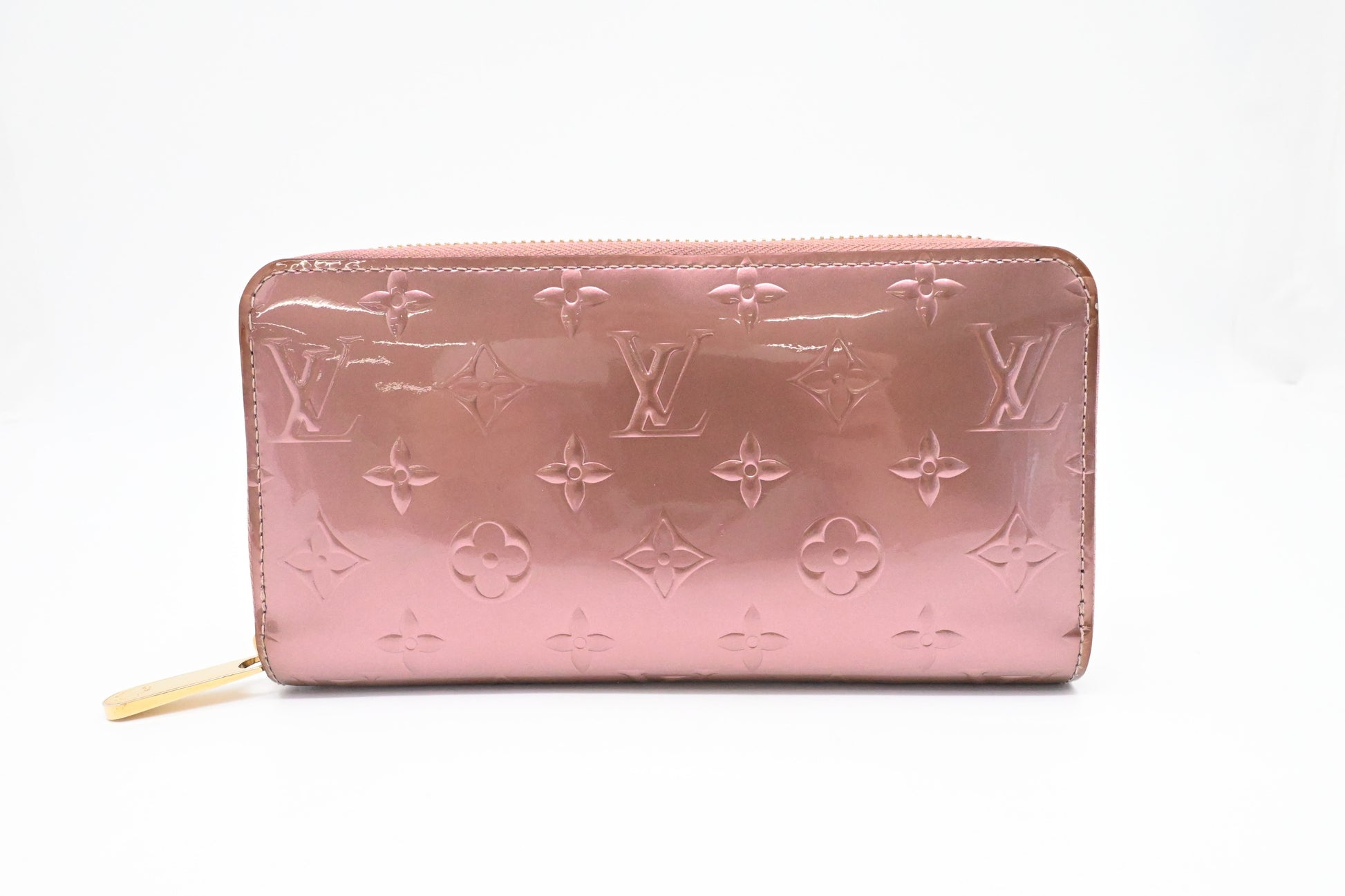 Louis Vuitton Long Zippy Leather Pink Wallet Case