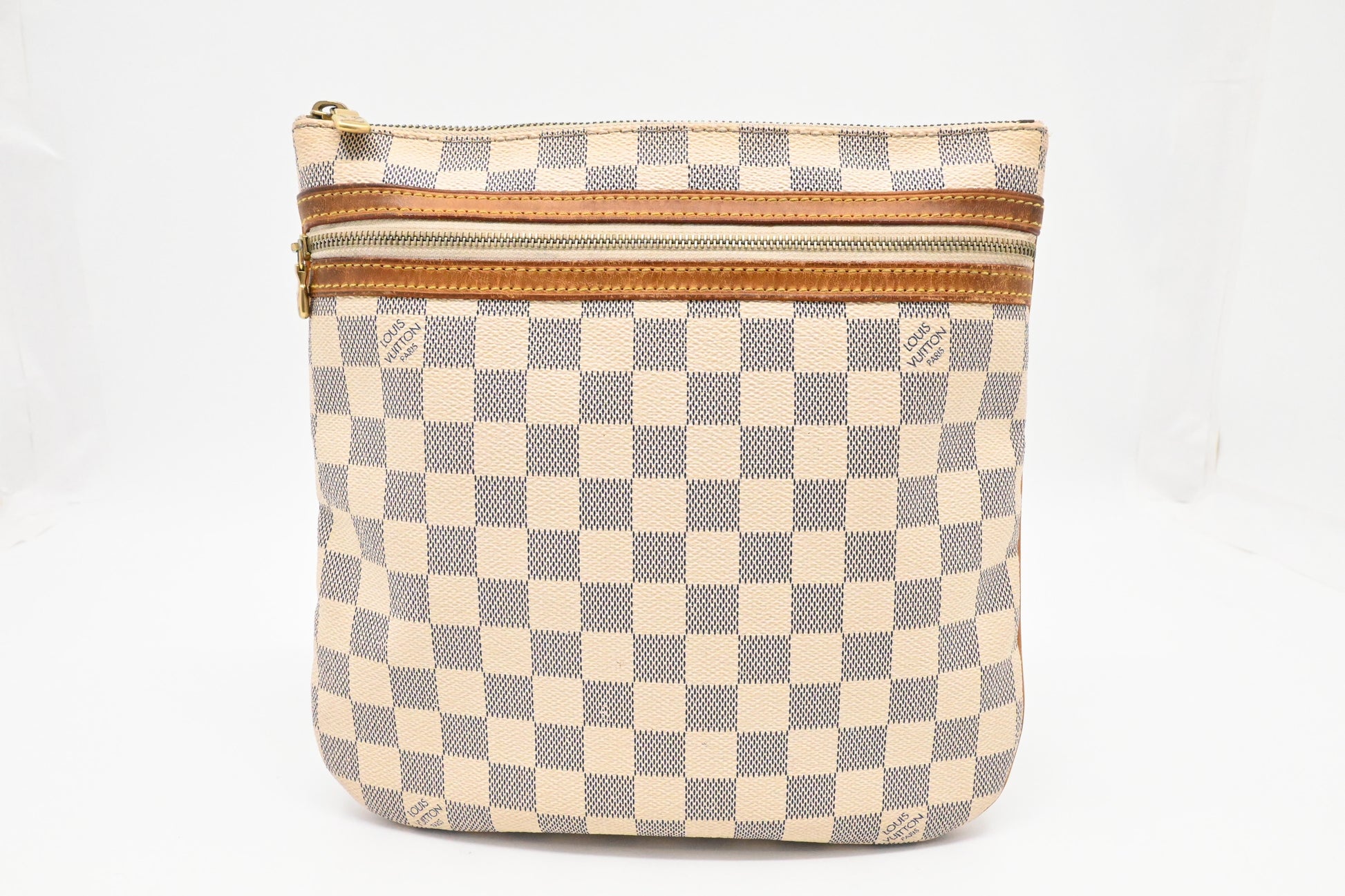 Louis Vuitton Pochette Bosphore Azur Damier Canvas Clutch Bag Canvas 2