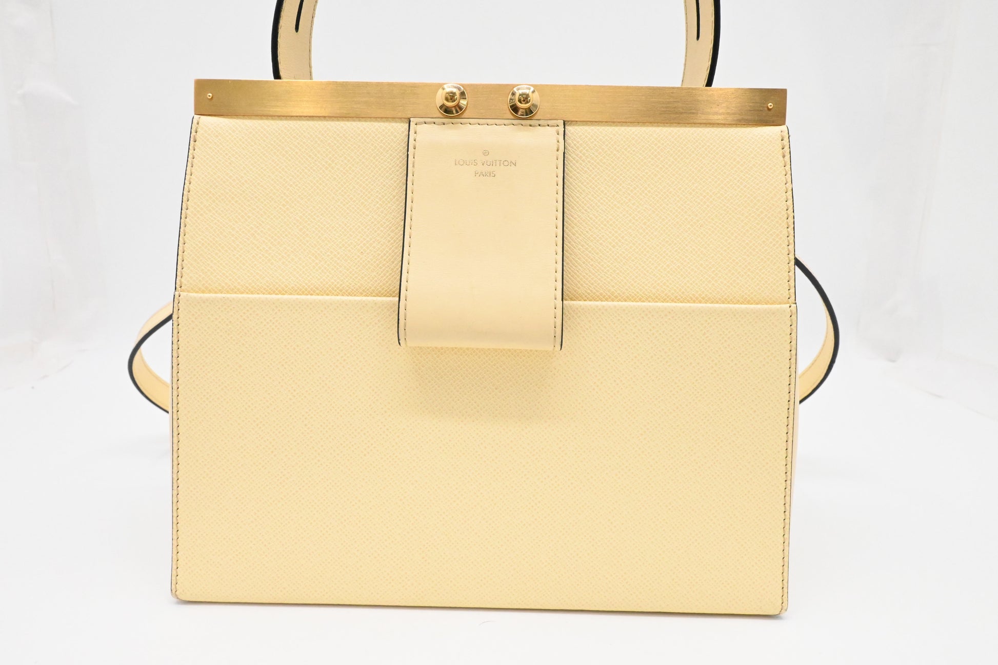 Louis Vuitton City Frame Banane Taiga Leather Handbag