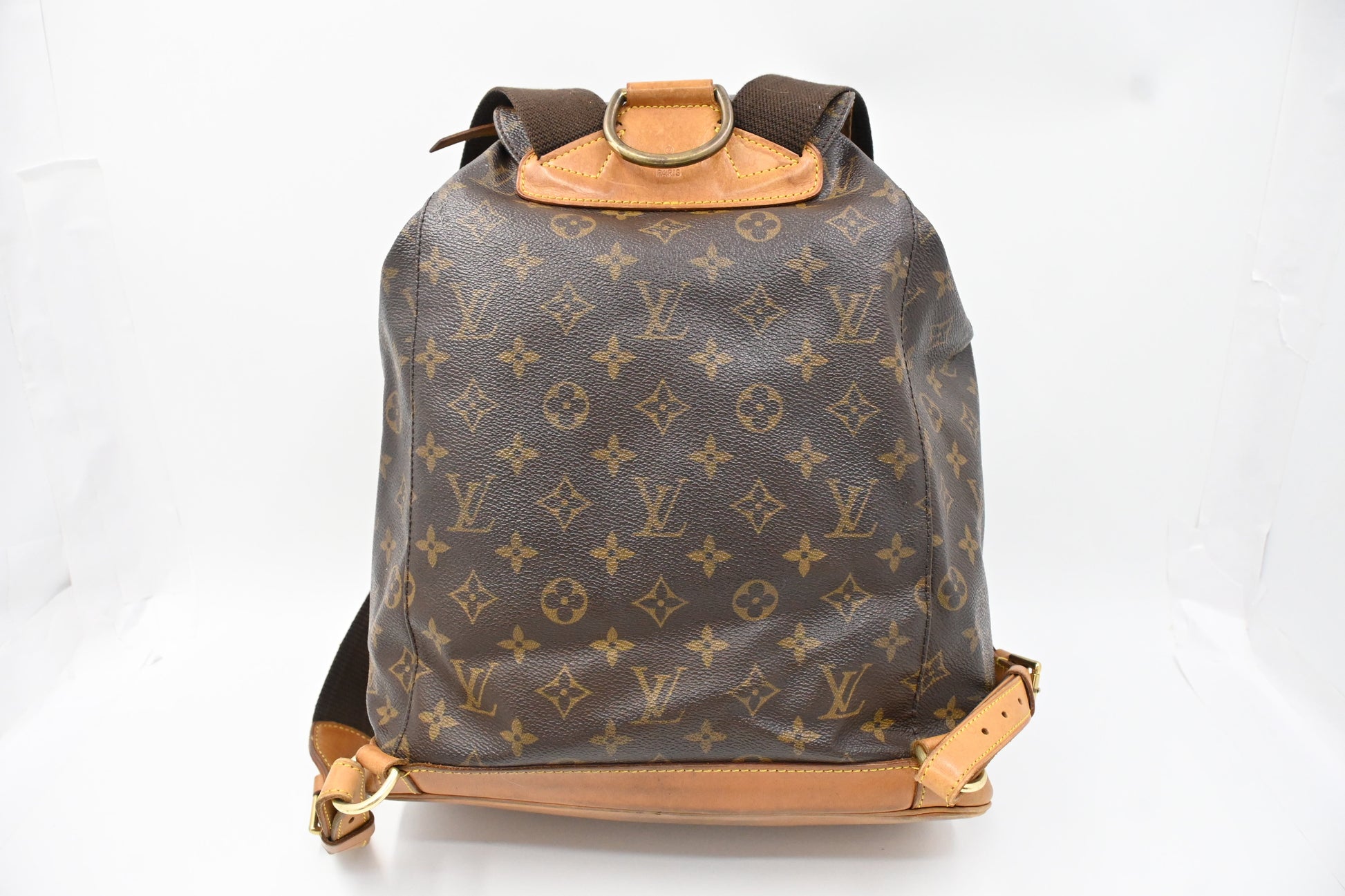 Louis Vuitton Montsouris GM Monogram Canvas Handbag Canvas 6