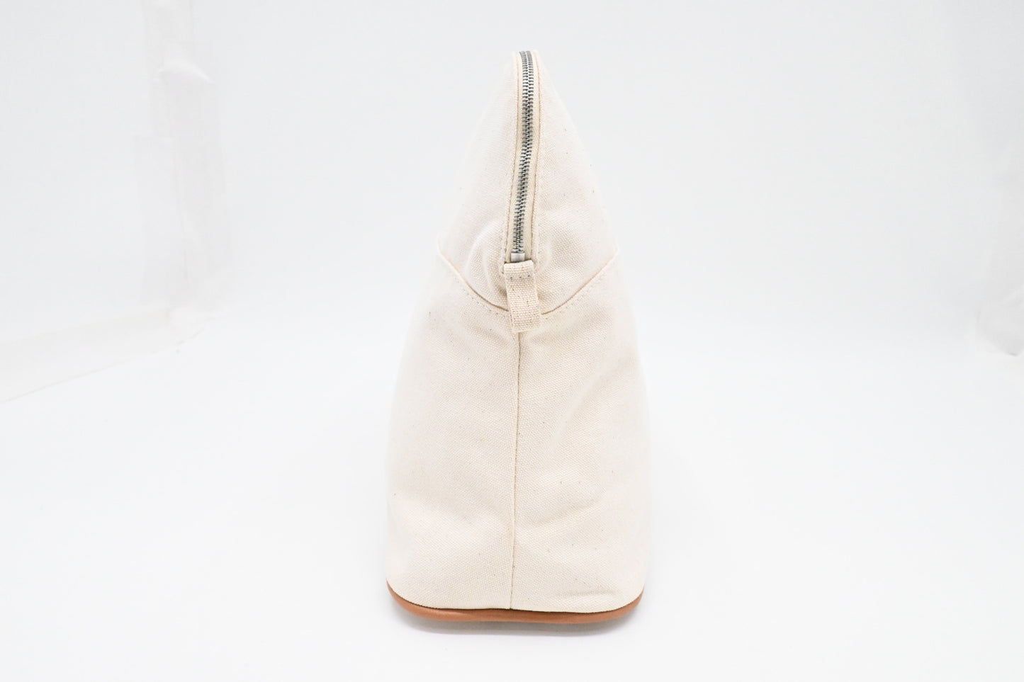 Hermes Bolide Case In Handbag Canvas Cream Travel Bag