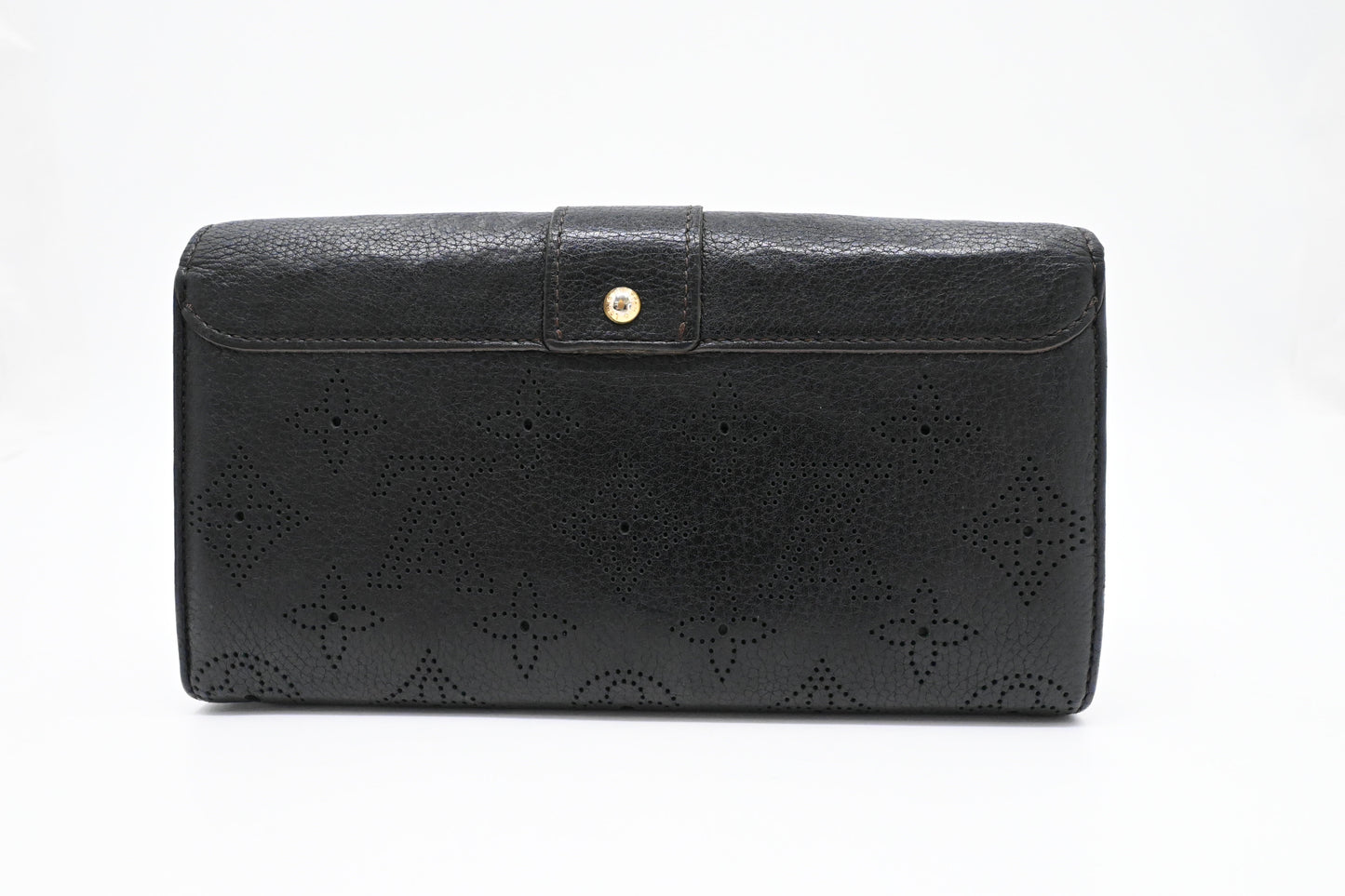 Louis Vuitton Iris Mahina Leather Black Wallet Case