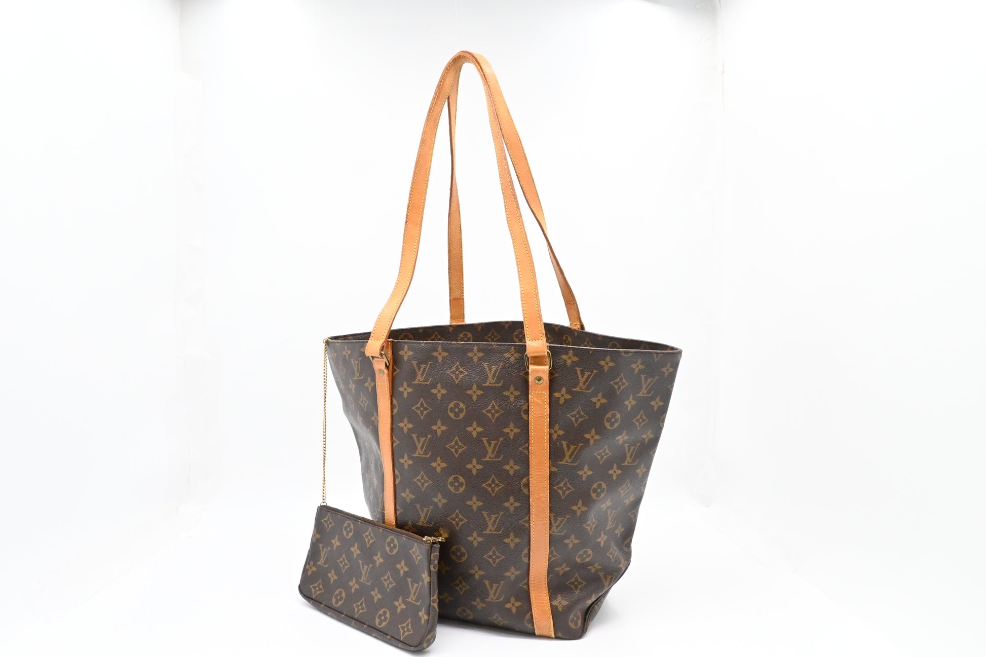 Louis Vuitton Sac Shopping Monogram Canvas Handbag