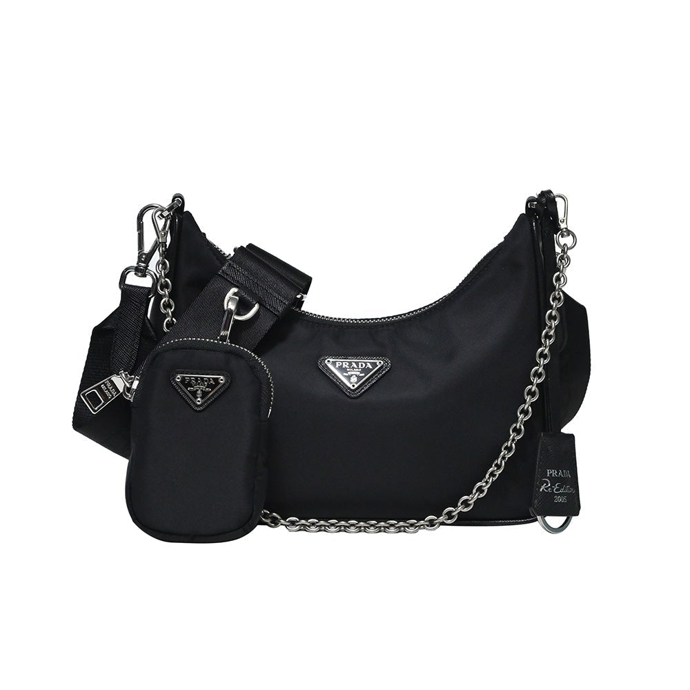 Prada Handbag Nero Re-Edition Bag - 8 Rented Out Nylon