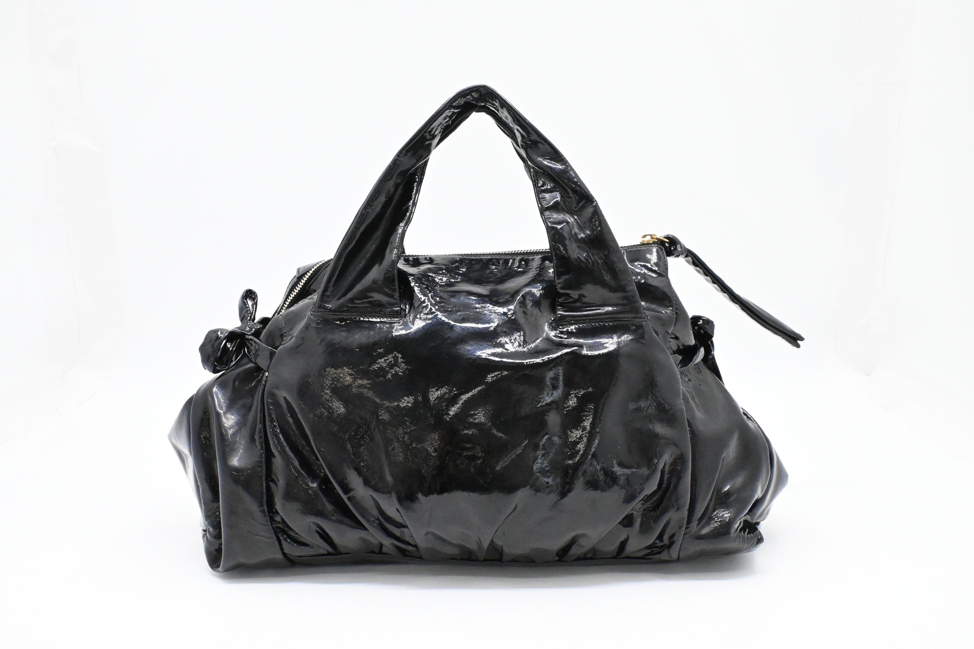 Gucci Black Patent Leather Handbag