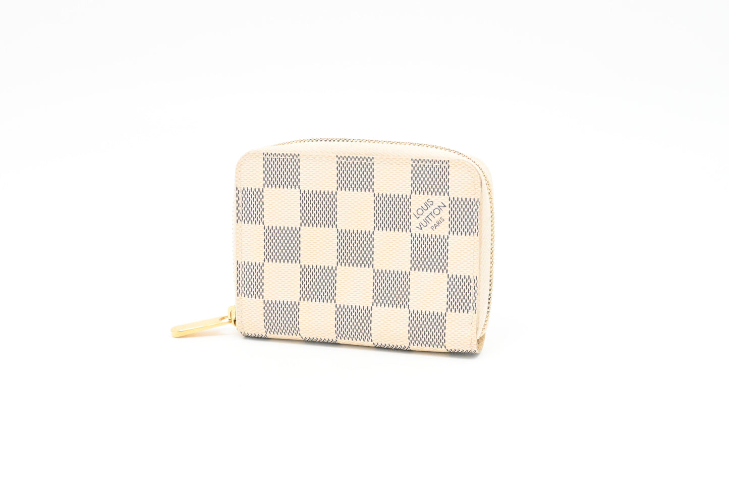 Louis Vuitton Compact Zippy Azur Damier Canvas Wallet Case Canvas 1