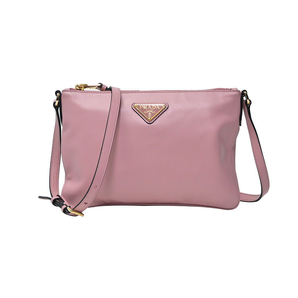 Prada Handbag Rosa Light Calf Crossbody Bag