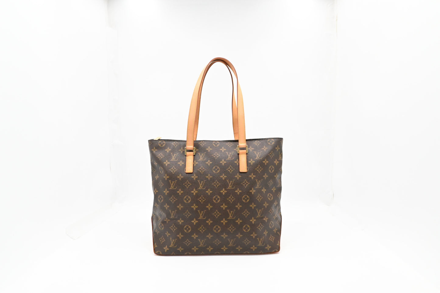Louis Vuitton Cabas Mezzo Monogram Canvas Handbag Canvas 4