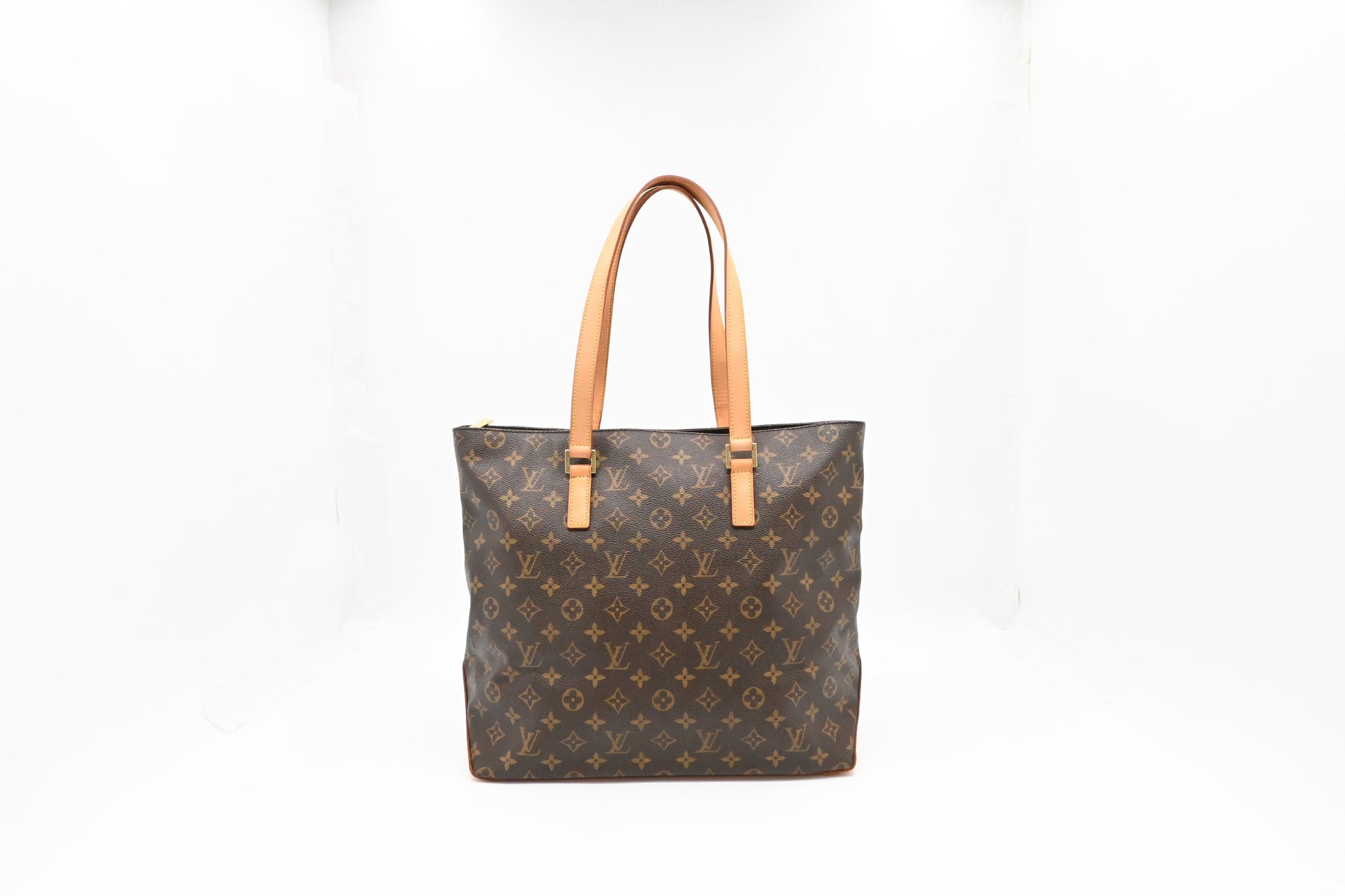 Louis Vuitton Cabas Mezzo Monogram Canvas Handbag Canvas 4
