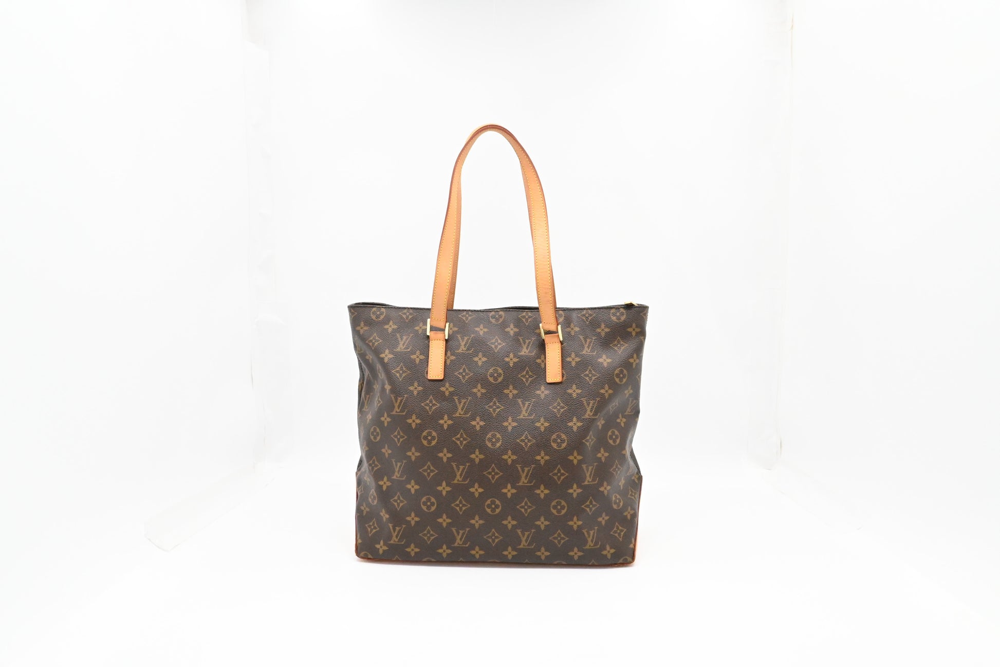 Louis Vuitton Cabas Mezzo Monogram Canvas Handbag Canvas 4