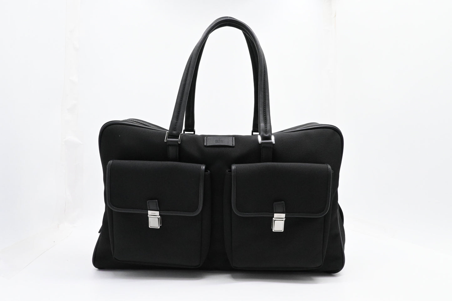 Gucci Black Canvas 1 Travel Bag