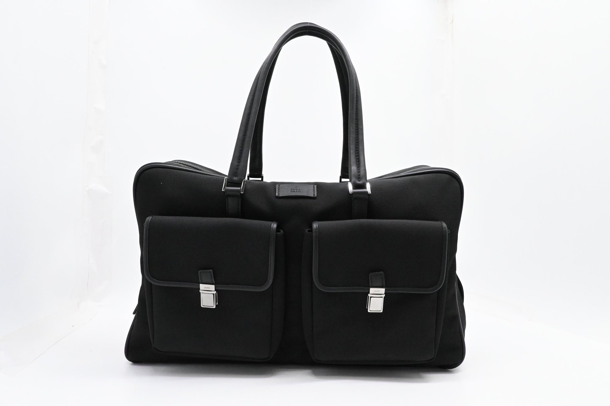 Gucci Black Canvas 1 Travel Bag