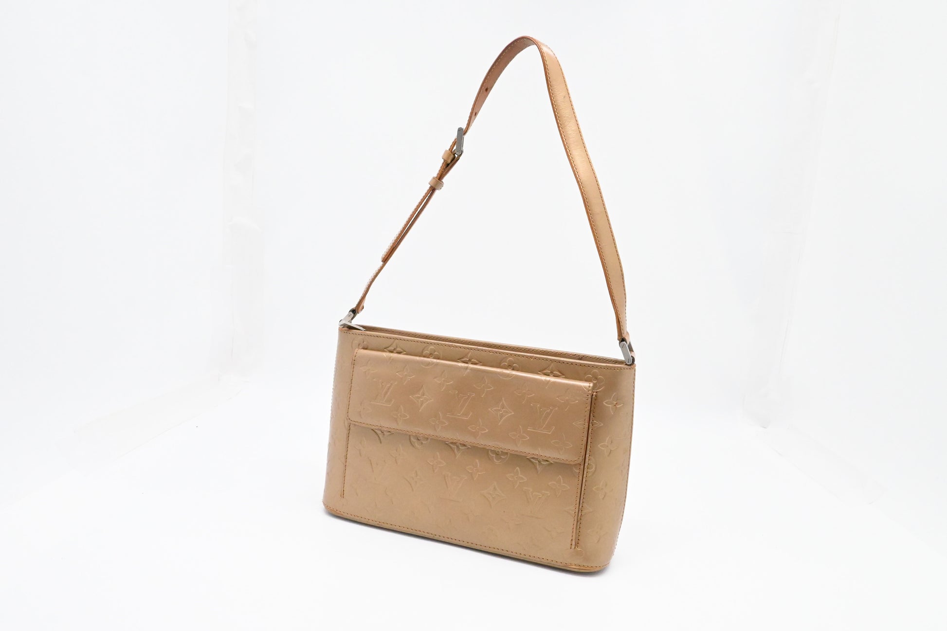 Louis Vuitton Allston Matt Leather Brown Handbag