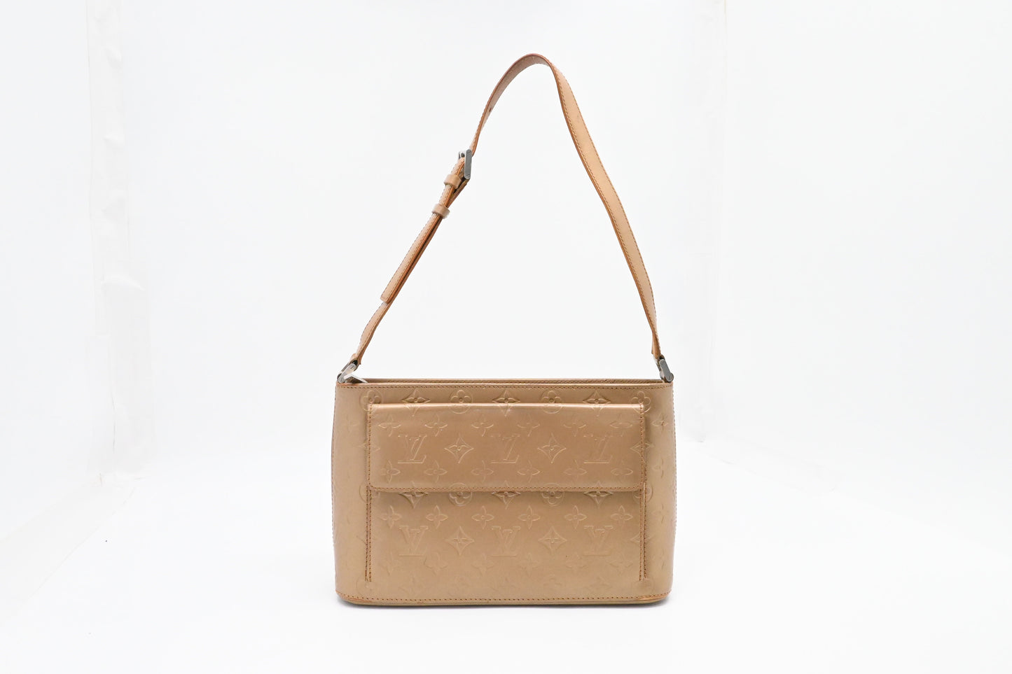 Louis Vuitton Allston Matt Leather Brown Handbag