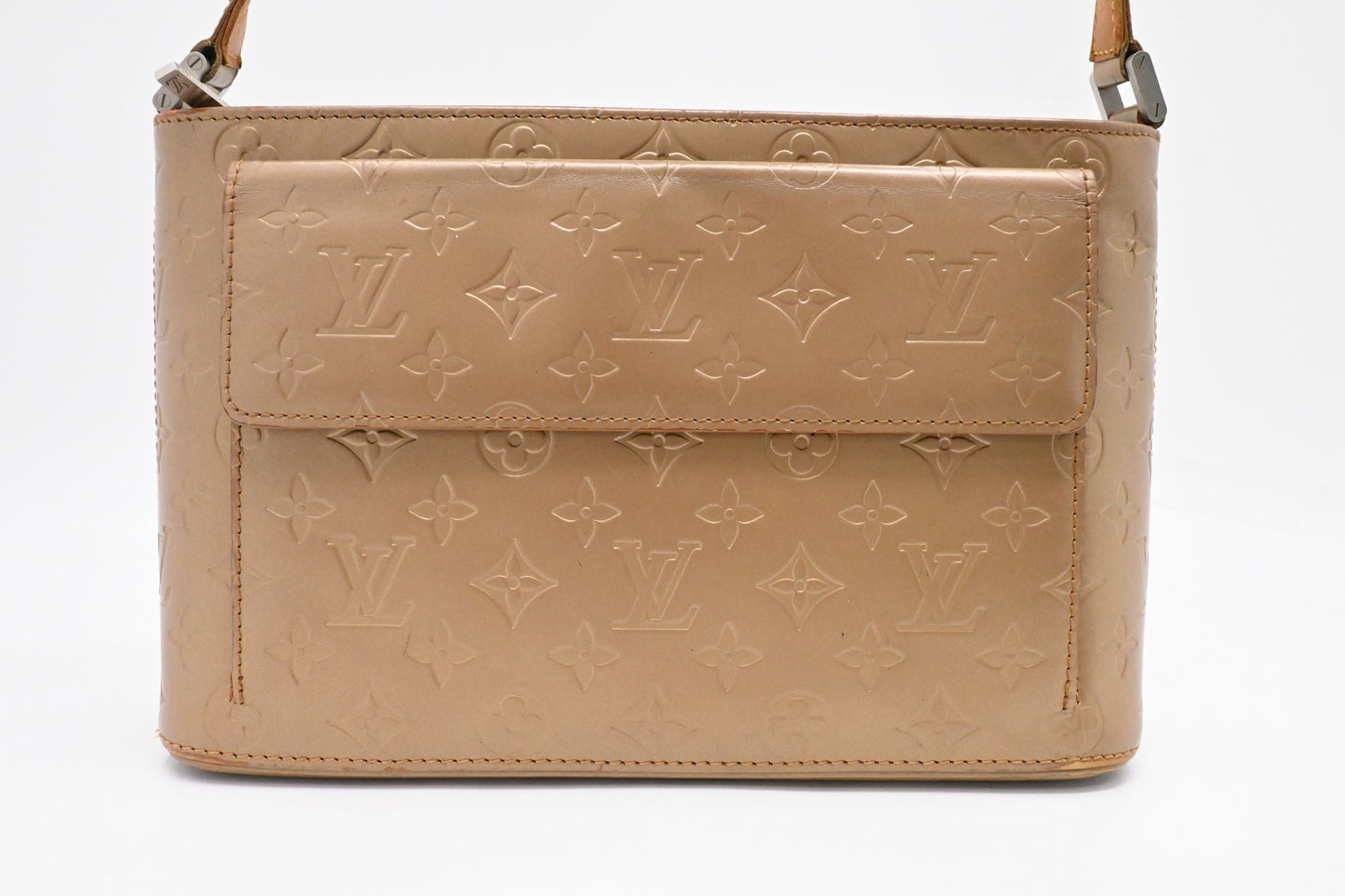 Louis Vuitton Allston Matt Leather Brown Handbag