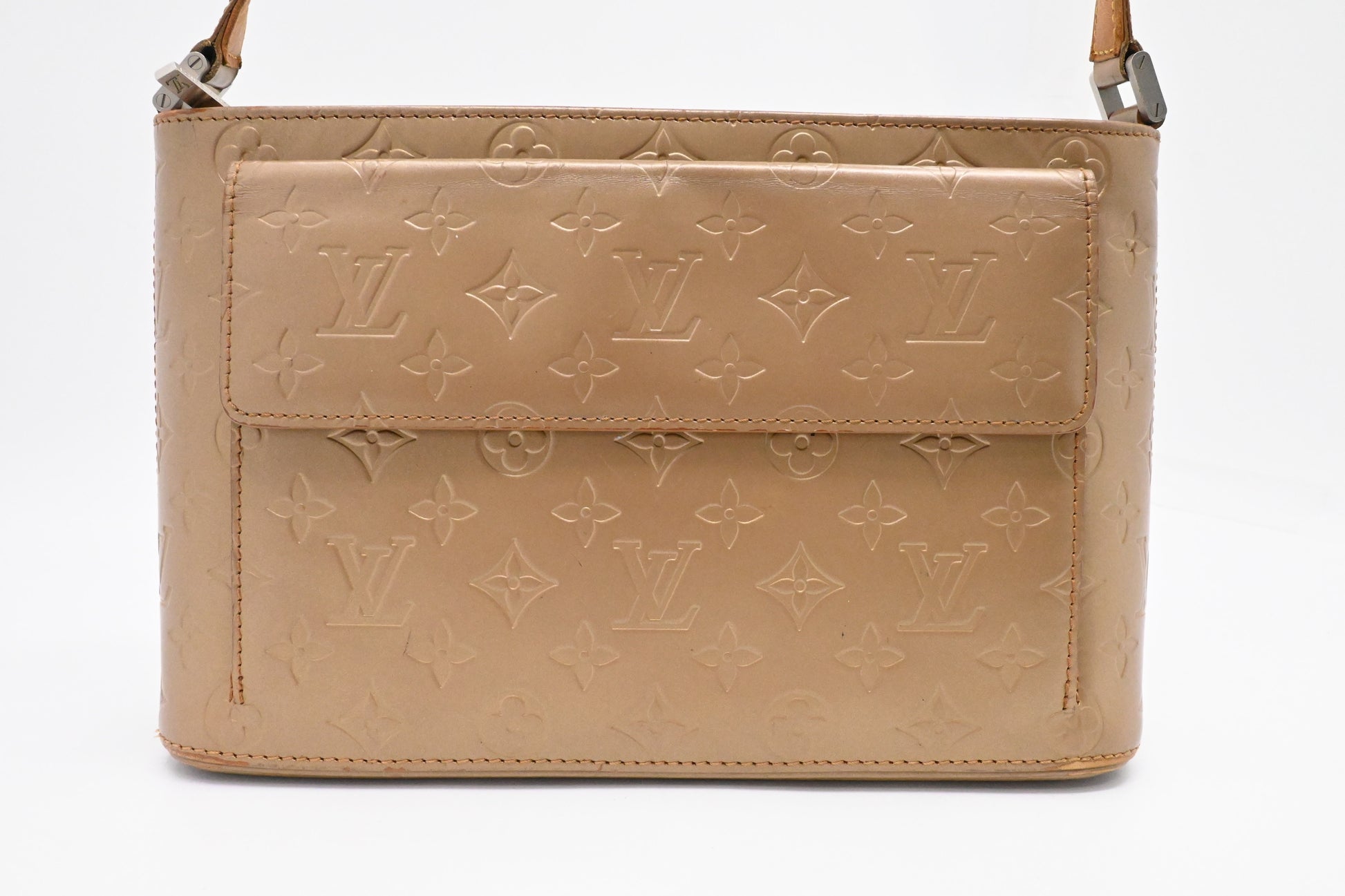 Louis Vuitton Allston Matt Leather Brown Handbag