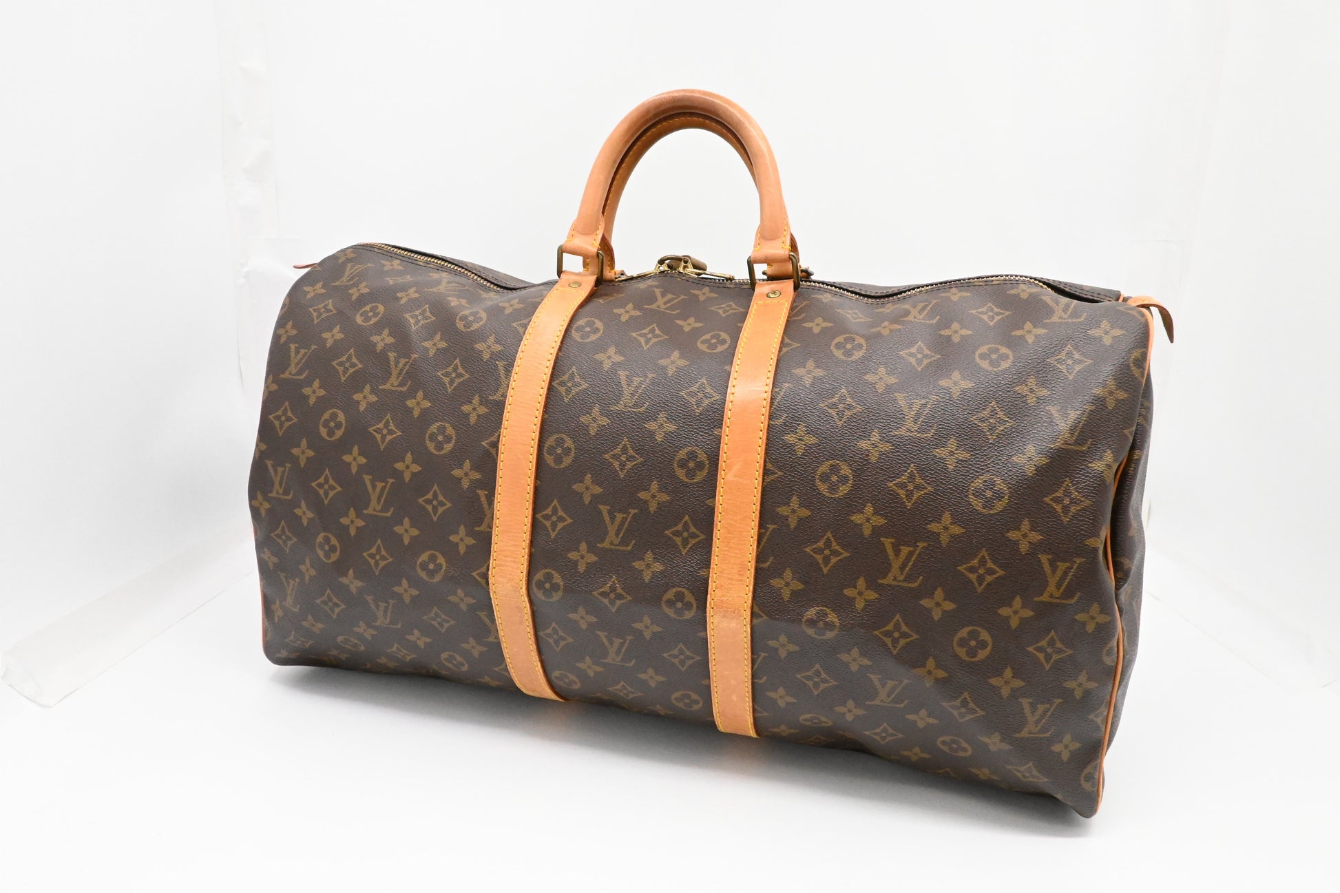 Louis Vuitton Keepall 55 Monogram Canvas Travel Bag Canvas 4