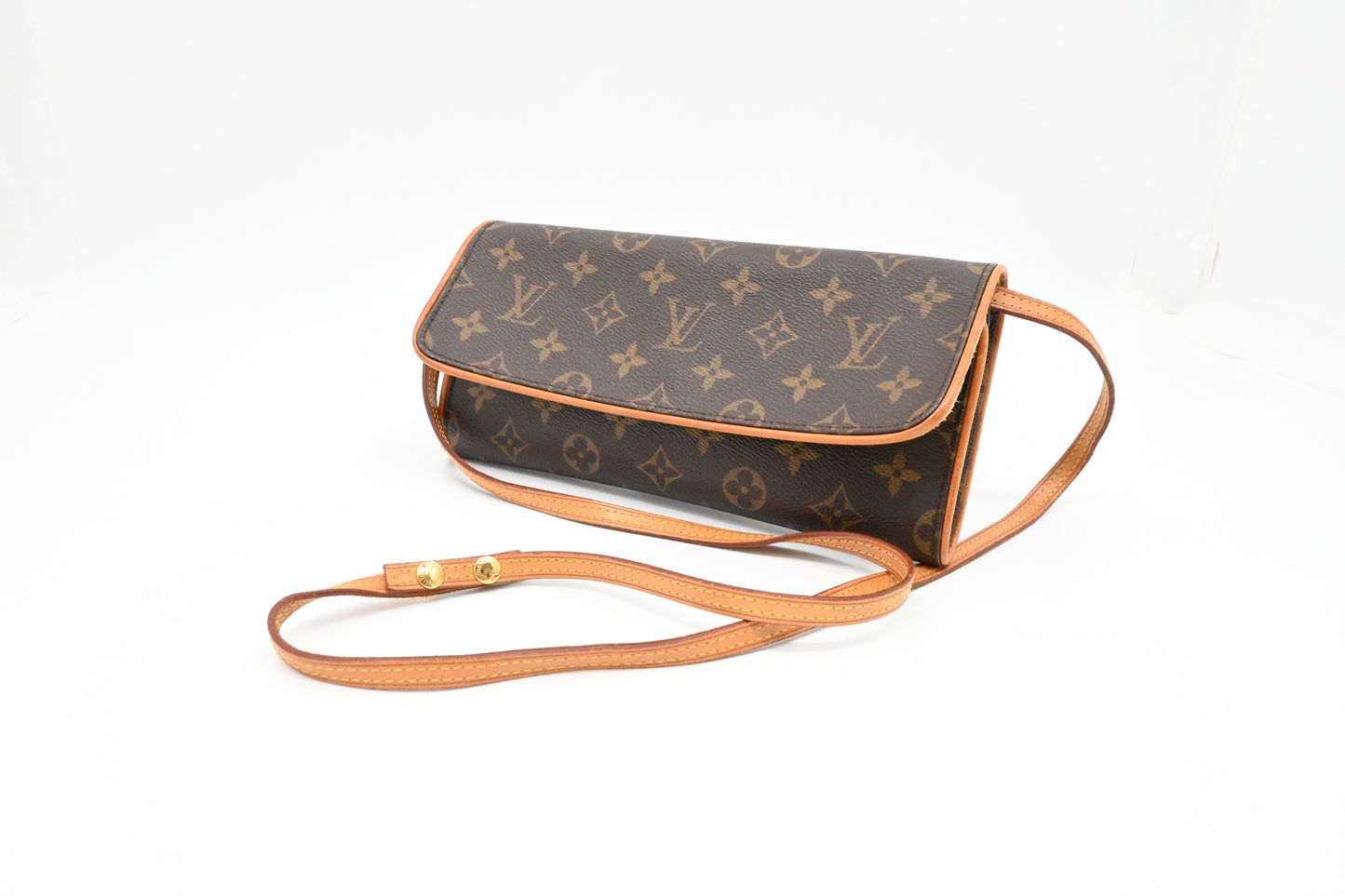 Louis Vuitton Pochette Twin GM Monogram Canvas Clutch Bag Canvas 1