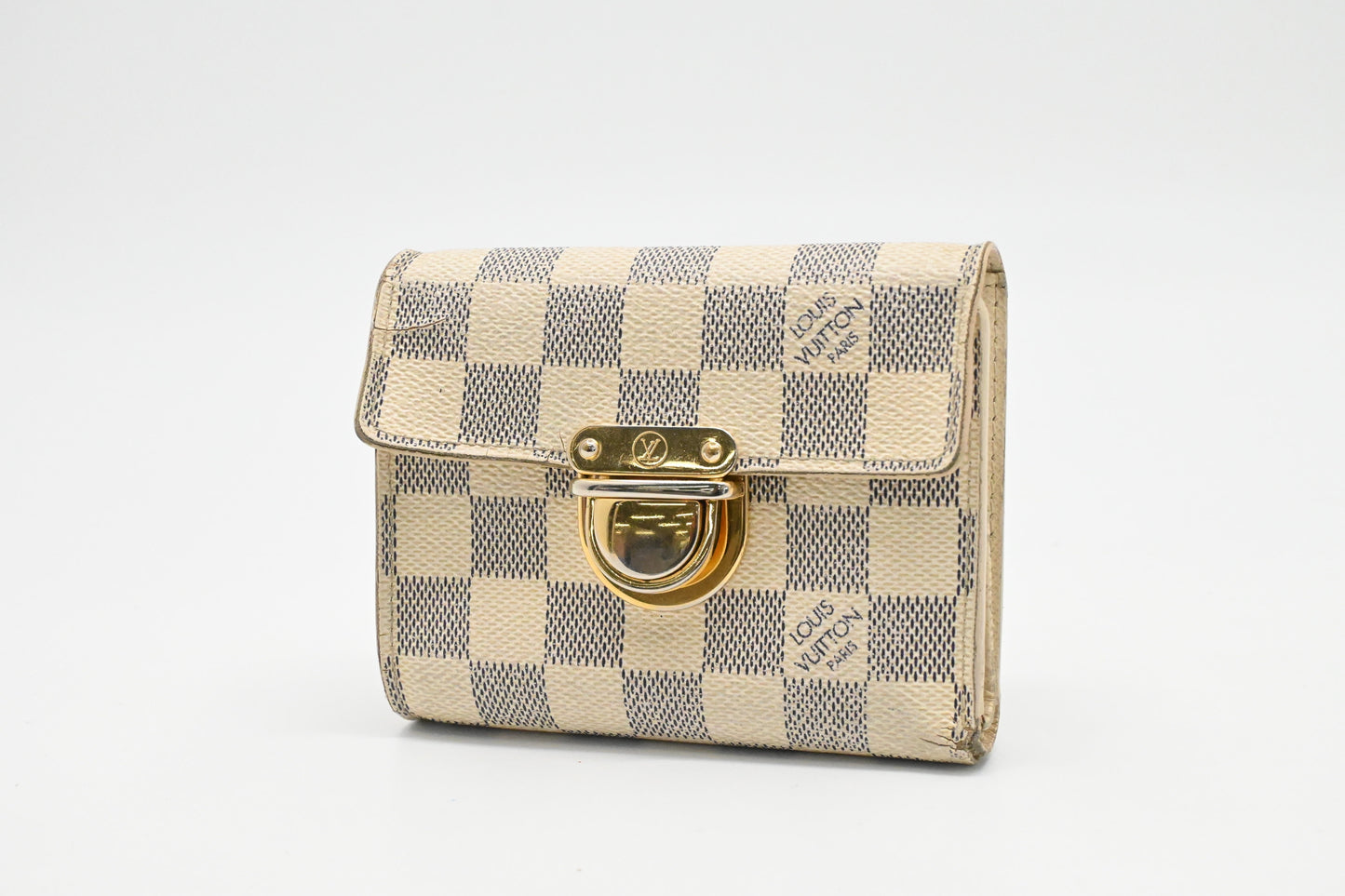 Louis Vuitton Koala Damier Azur Canvas Wallet Case