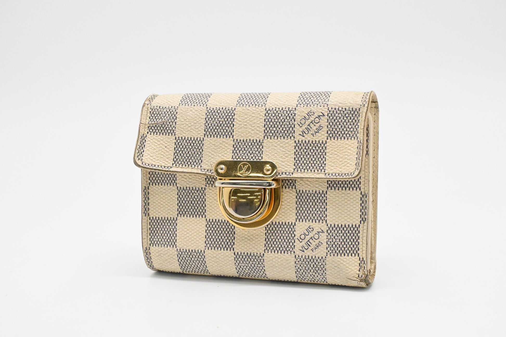 Louis Vuitton Koala Damier Azur Canvas Wallet Case