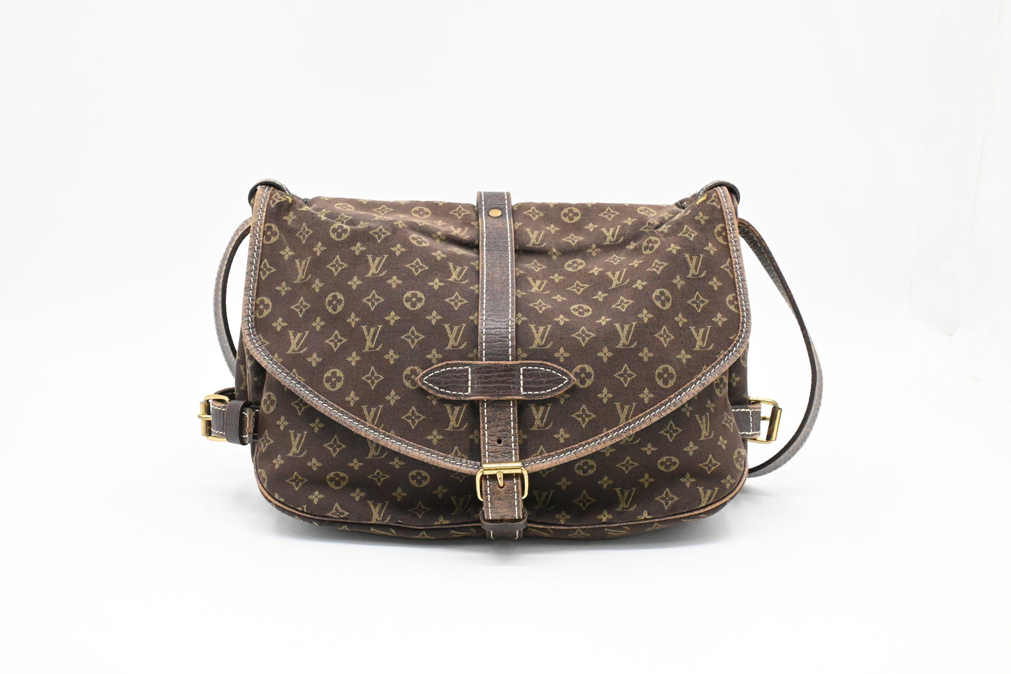 Louis Vuitton Saumur 30 Fusain Minilin Canvas Mini Bag