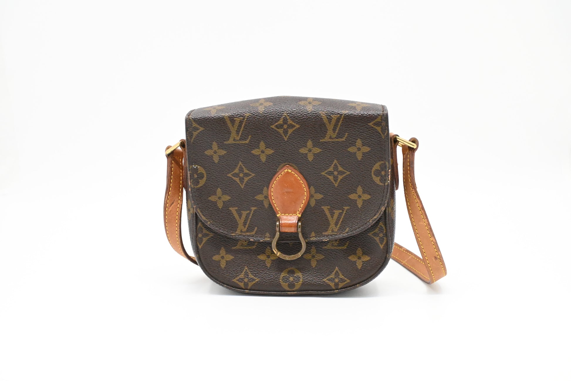 Louis Vuitton Saint Cloud Monogram PM Canvas Handbag Canvas 3