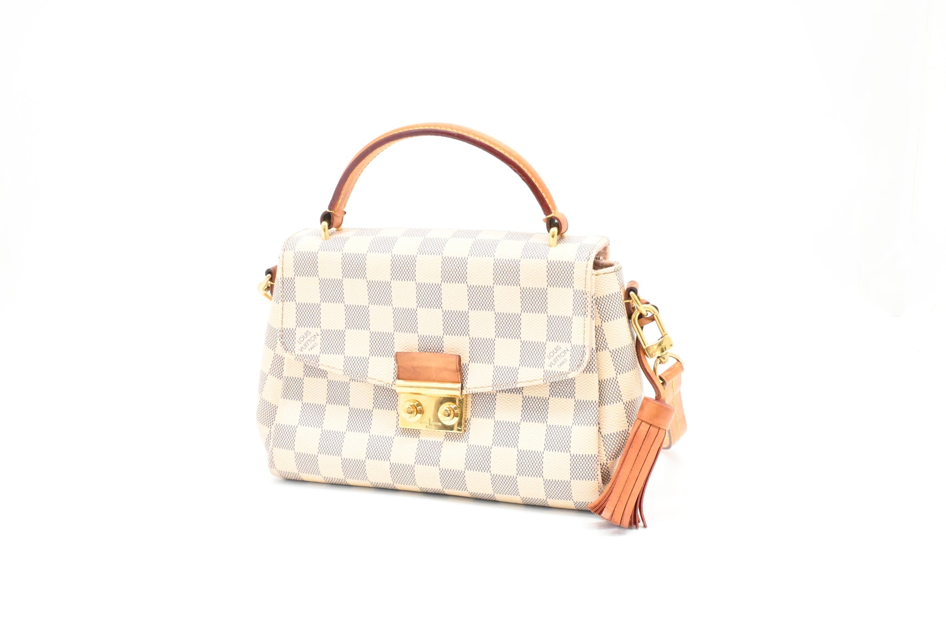 Louis Vuitton Croisette Azur Damier Canvas Handbag