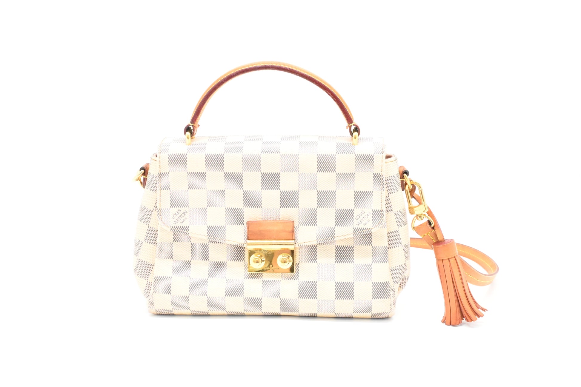 Louis Vuitton Croisette Azur Damier Canvas Handbag