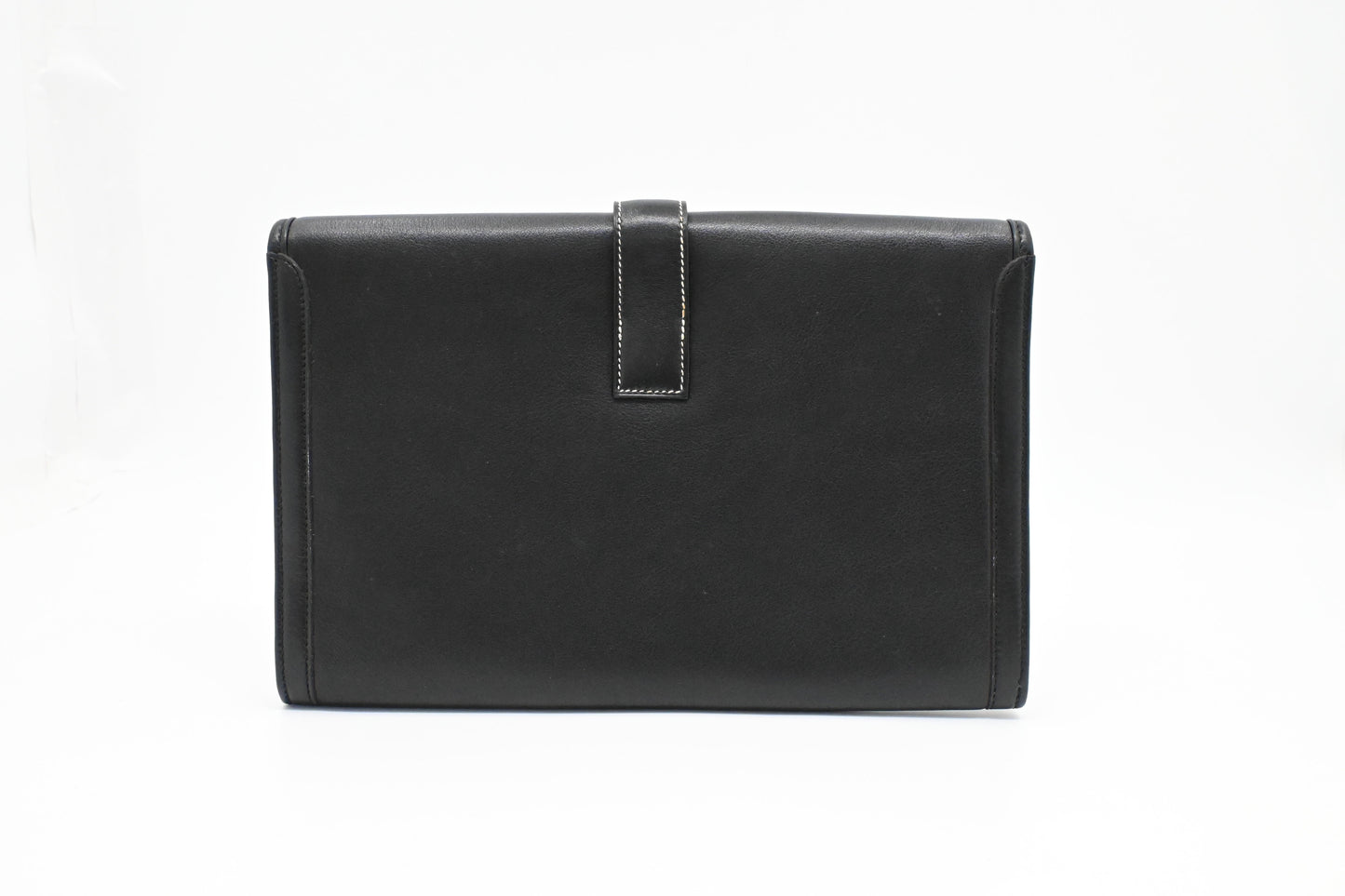 Hermes Jige Elan Pm In Handbag Leather Black Travel Bag