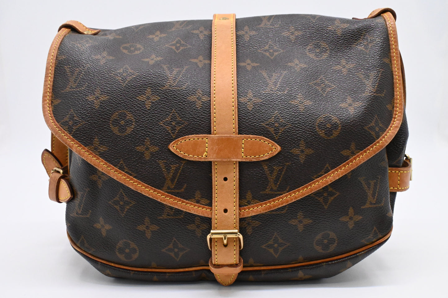 Louis Vuitton Saumur 30 Monogram Canvas Handbag Canvas 5