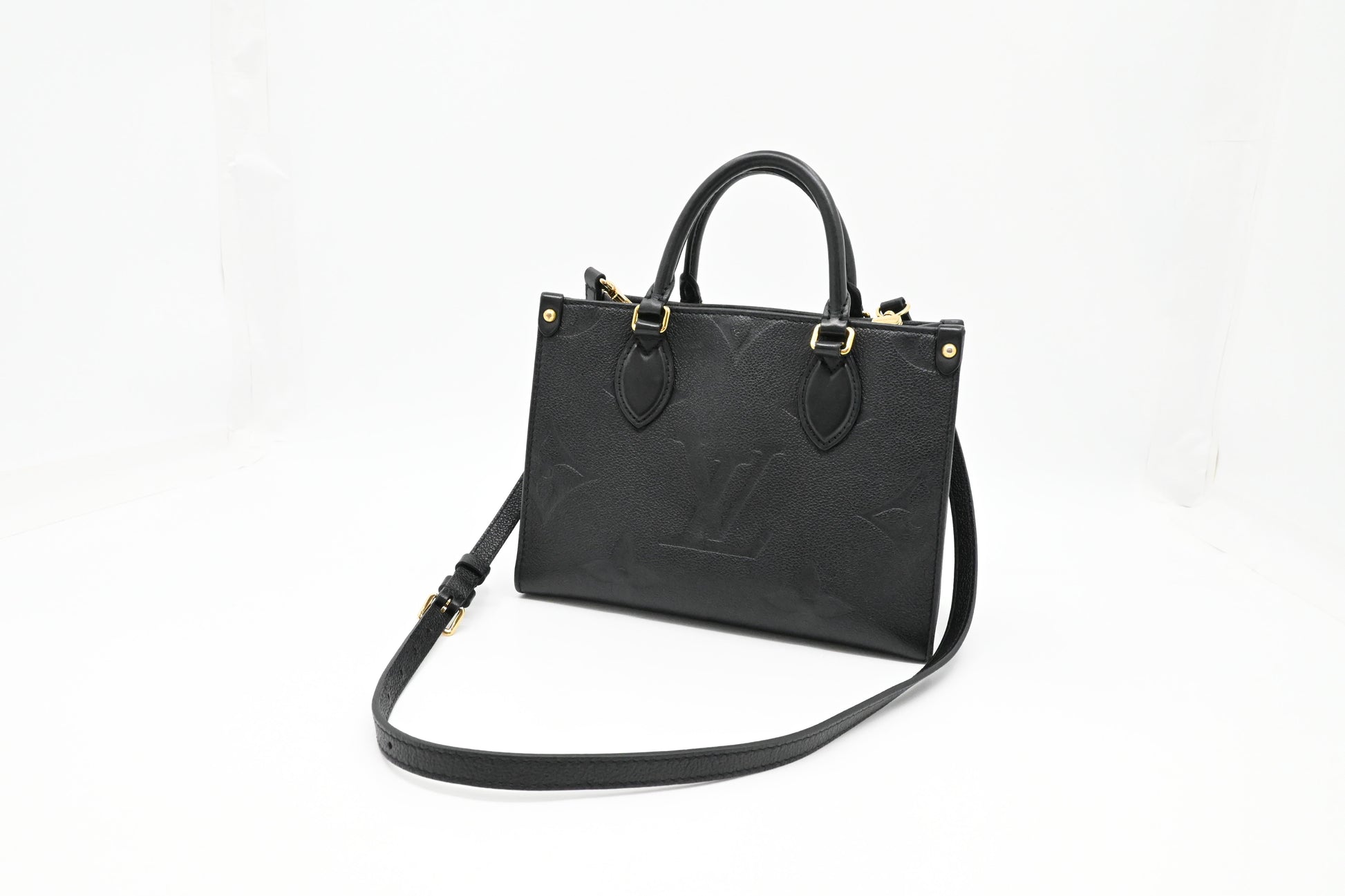 Louis Vuitton OnTheGo PM Empriente Leather Black Handbag