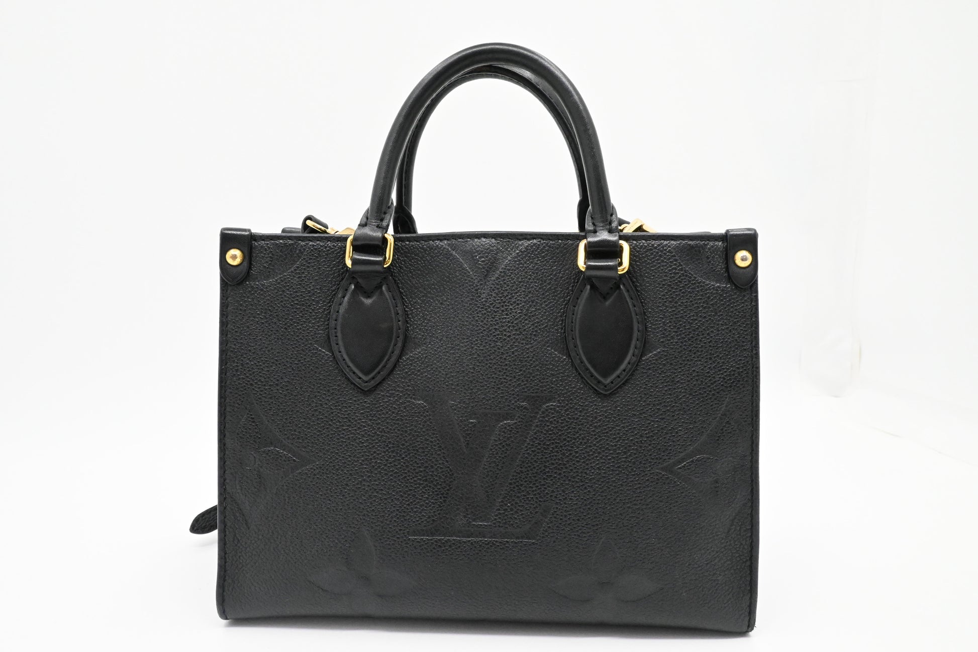 Louis Vuitton OnTheGo PM Empriente Leather Black Handbag