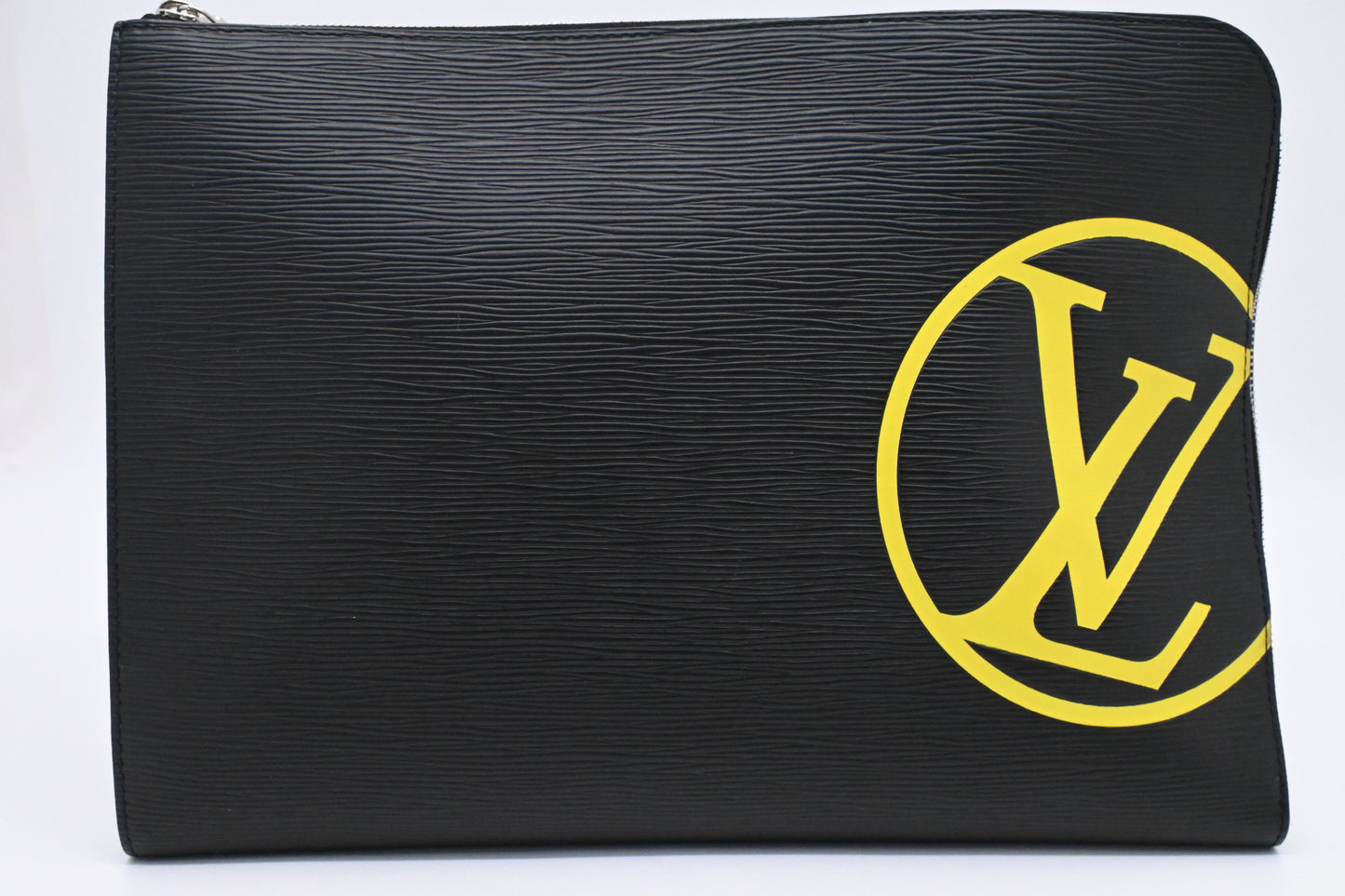 Louis Vuitton Pochette Jules Epi Leather Black Clutch Bag