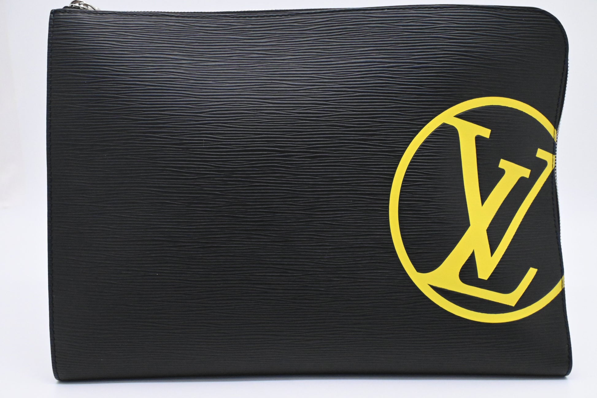Louis Vuitton Pochette Jules Epi Leather Black Clutch Bag