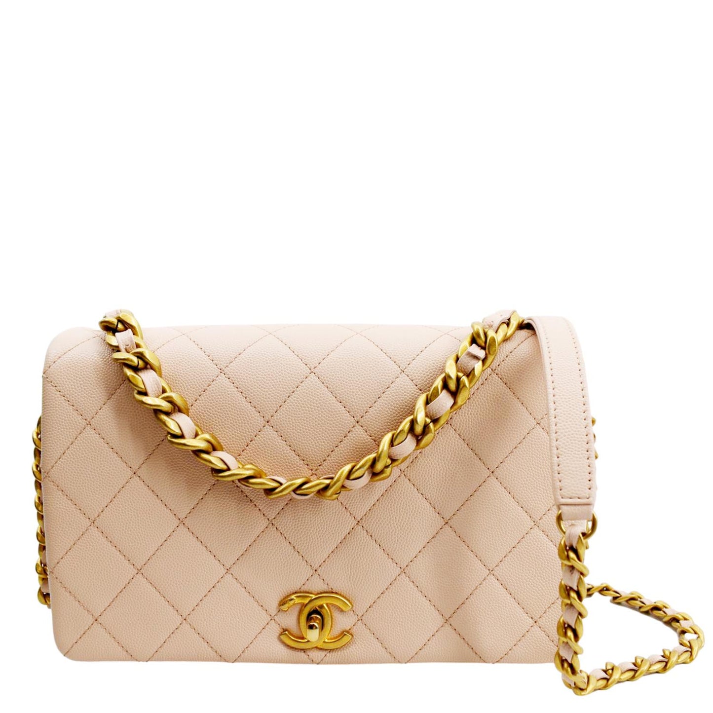 Chanel Fashion Therapy Flap Quilted Caviar Travel Bag