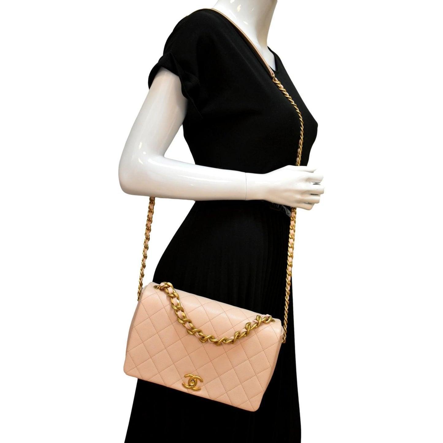 Chanel Fashion Therapy Flap Quilted Caviar Travel Bag
