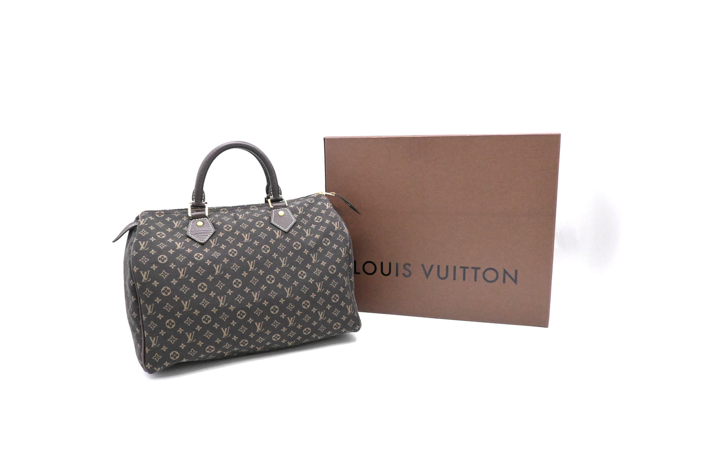Louis Vuitton Speedy 30 Fusain Minilin Canvas Handbag
