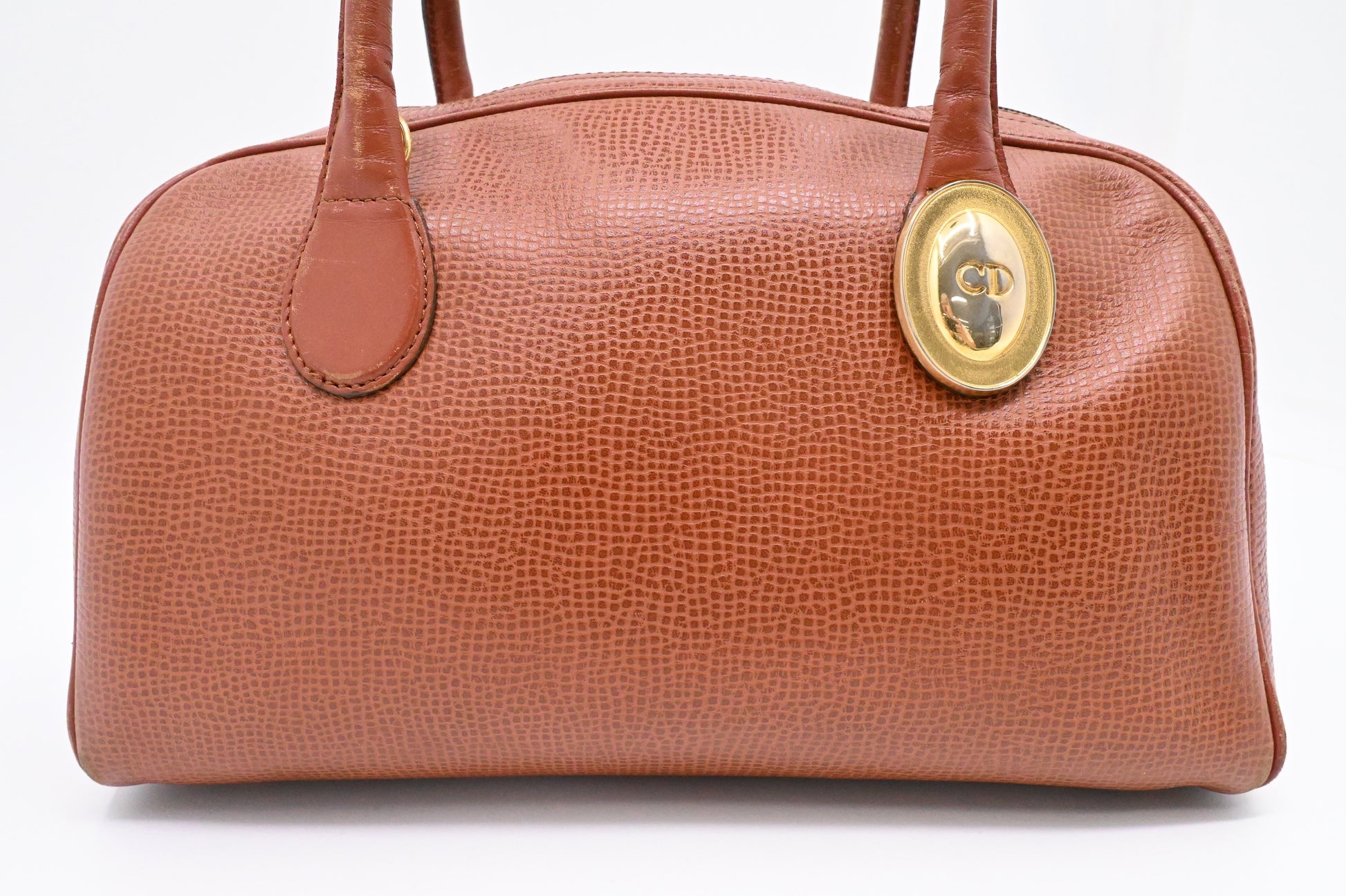 Dior Handbag In Leather Brown Travel Bag