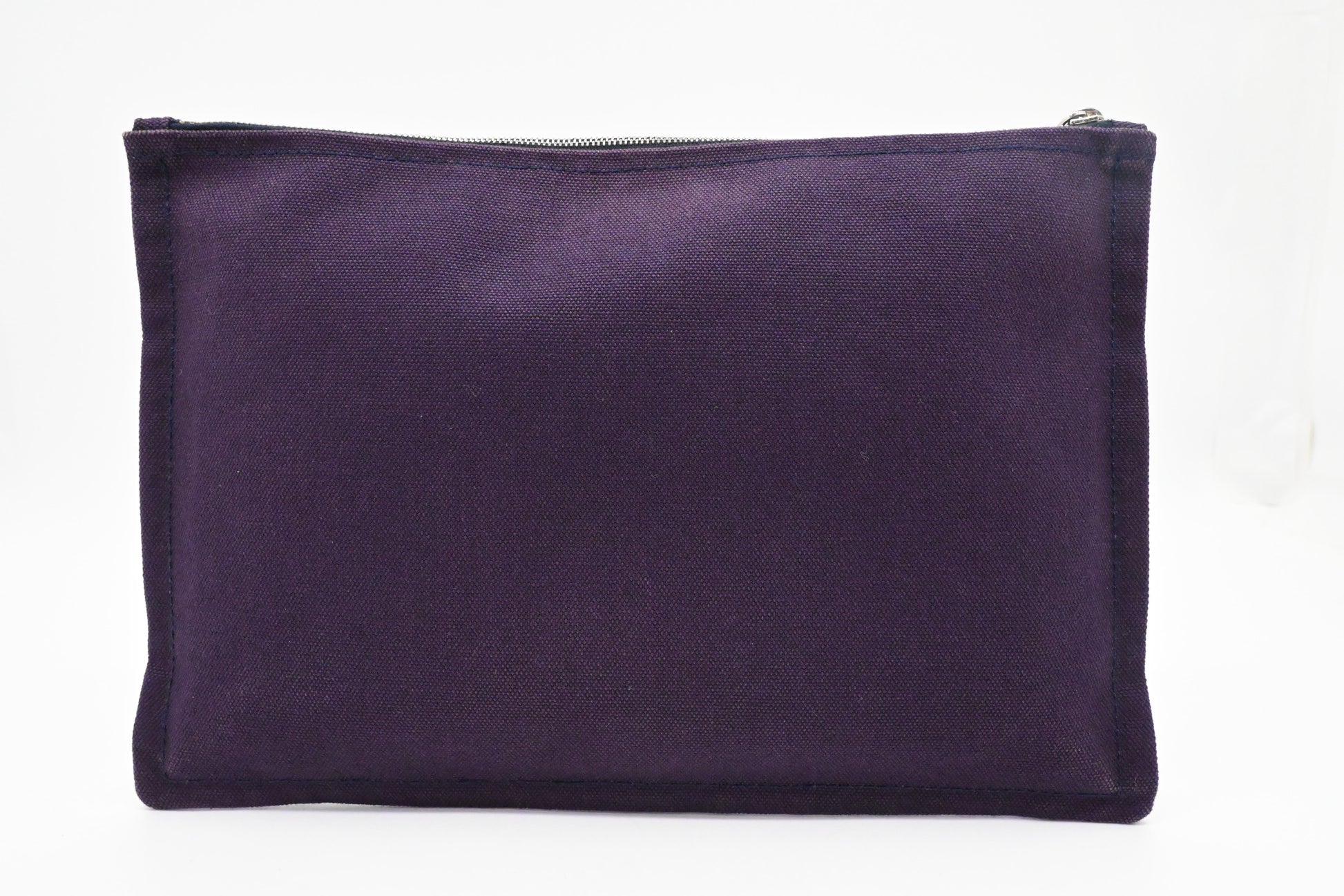Hermes Bain Yachting Pouch In Purple Handbag Canvas Large Travel Bag