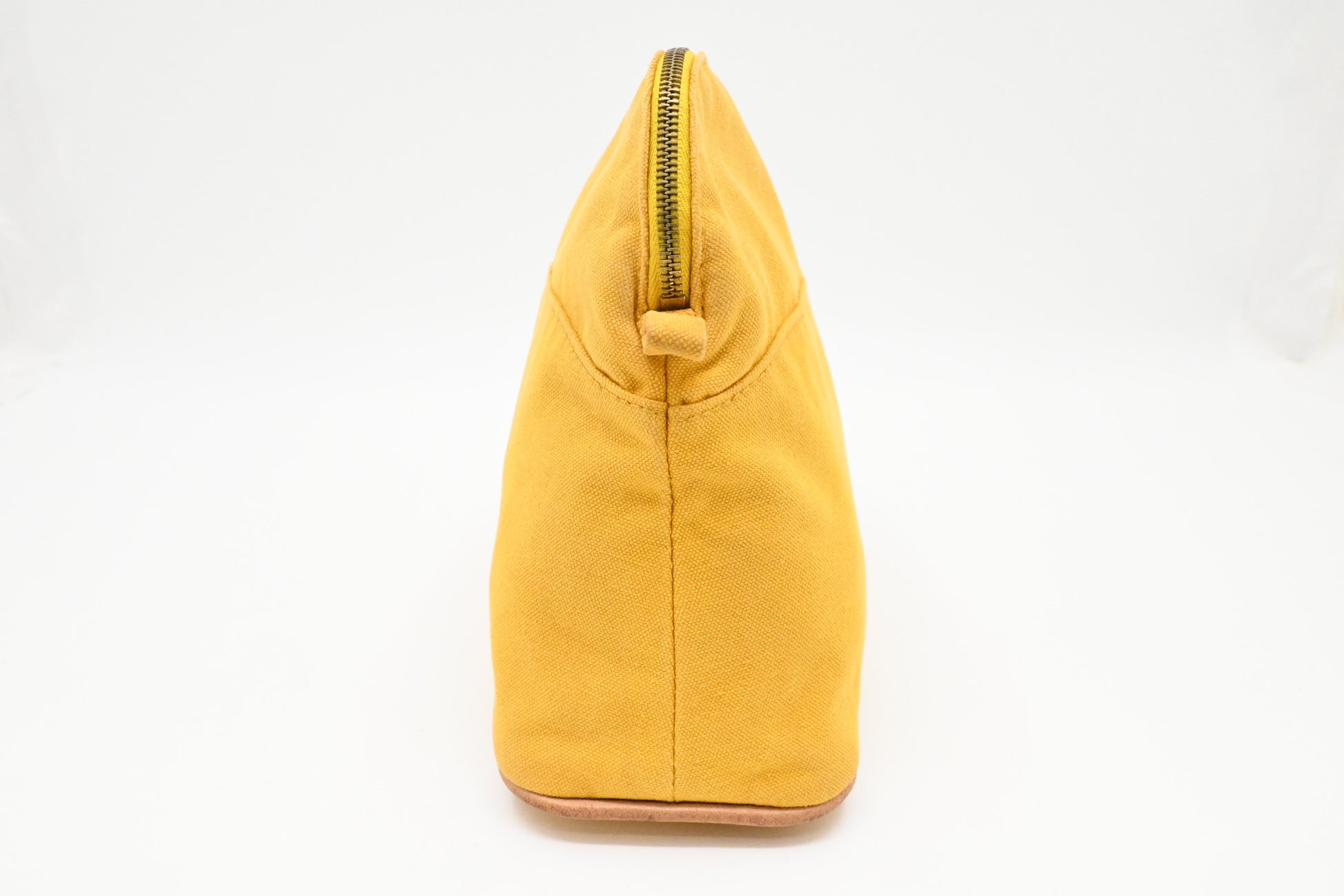 Hermes Bolide Pouch In Yellow Handbag Canvas Travel Bag